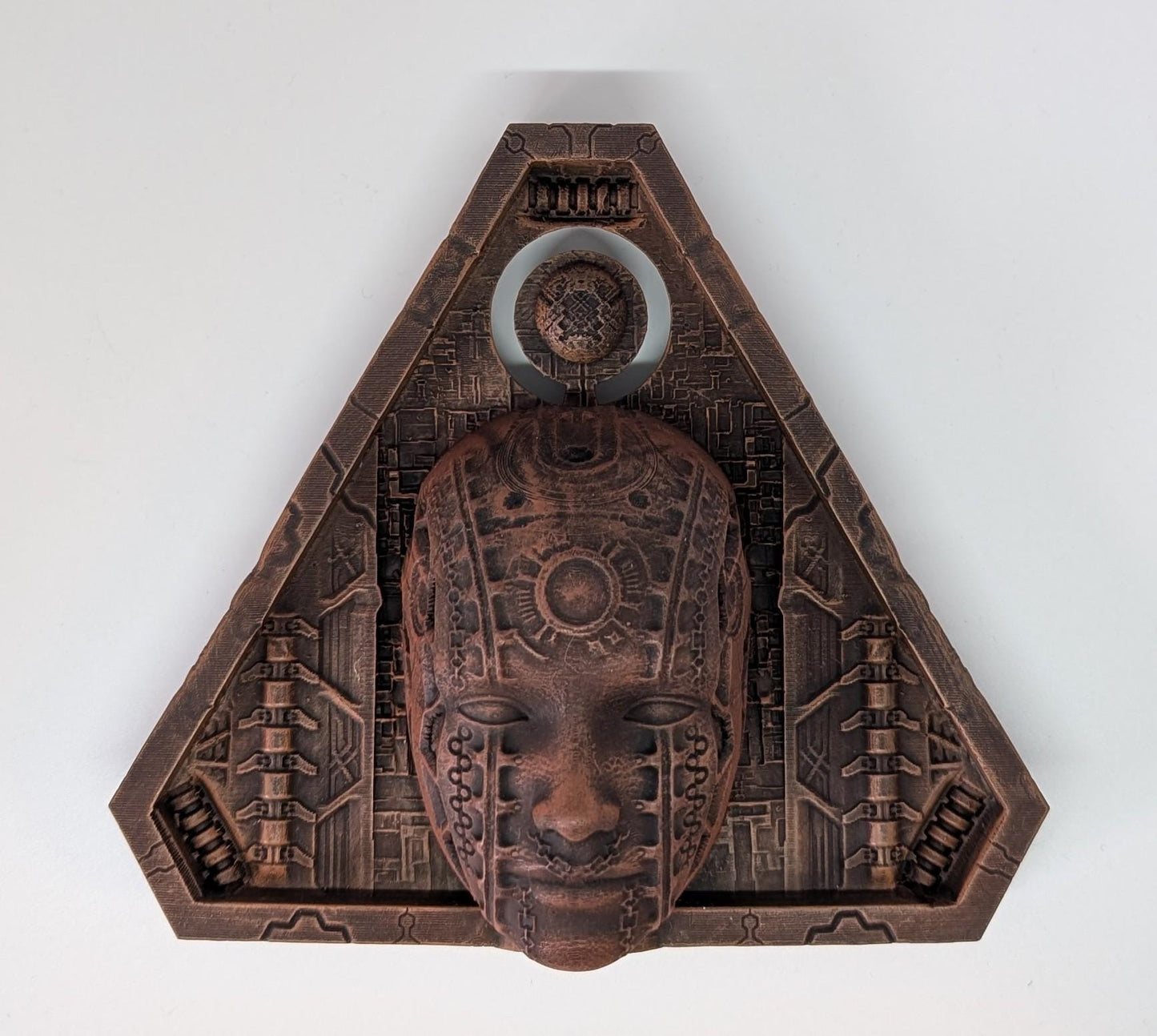 Inspired by H.R. Giger Biomechanical Triangle 5.9" 3D Resin Print Model