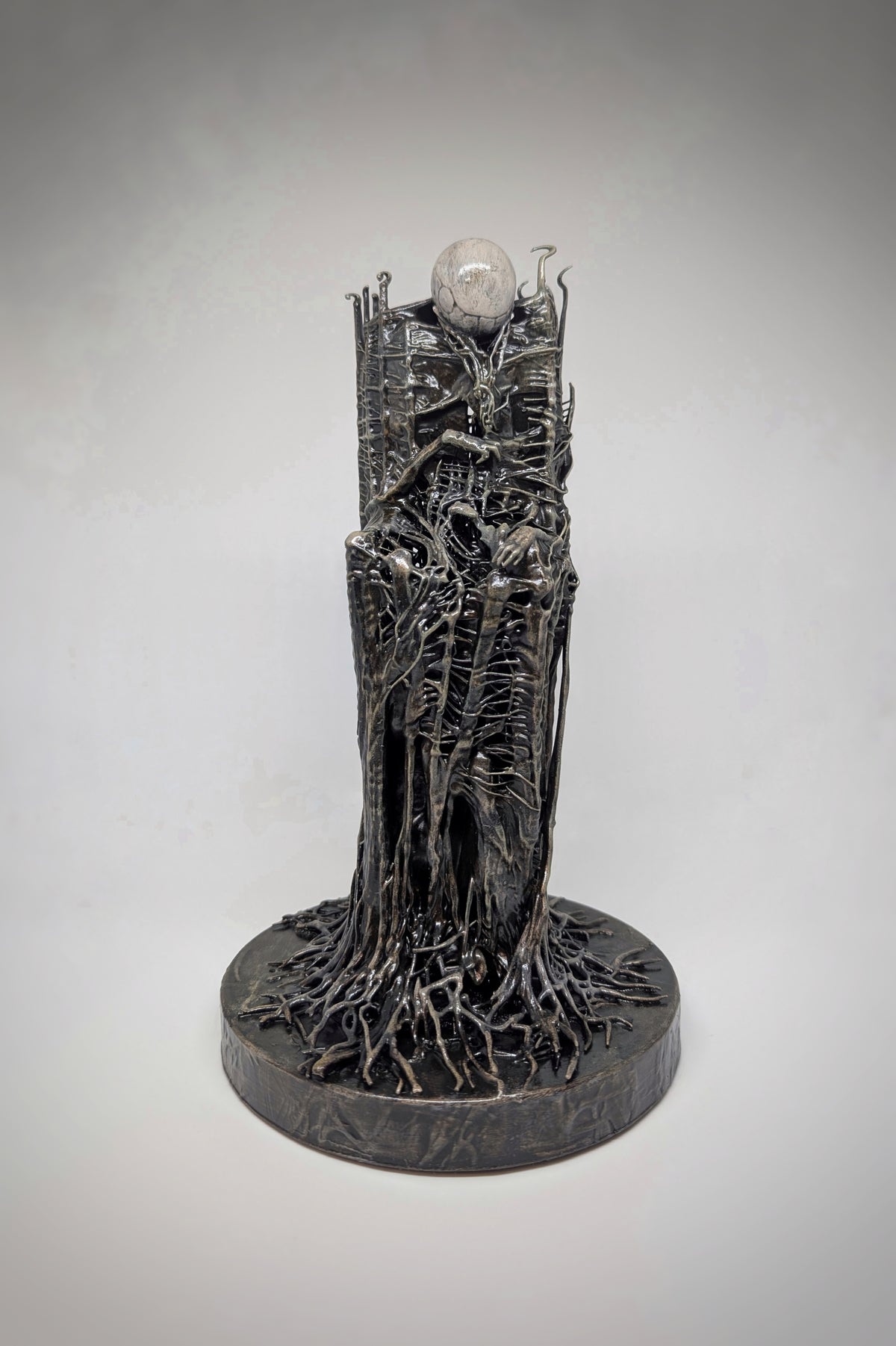 Inspired by Zdzisław Beksiński - RZ - 3D Resin Sculpture, Hand-Painted, 11.02 inches (28 cm)