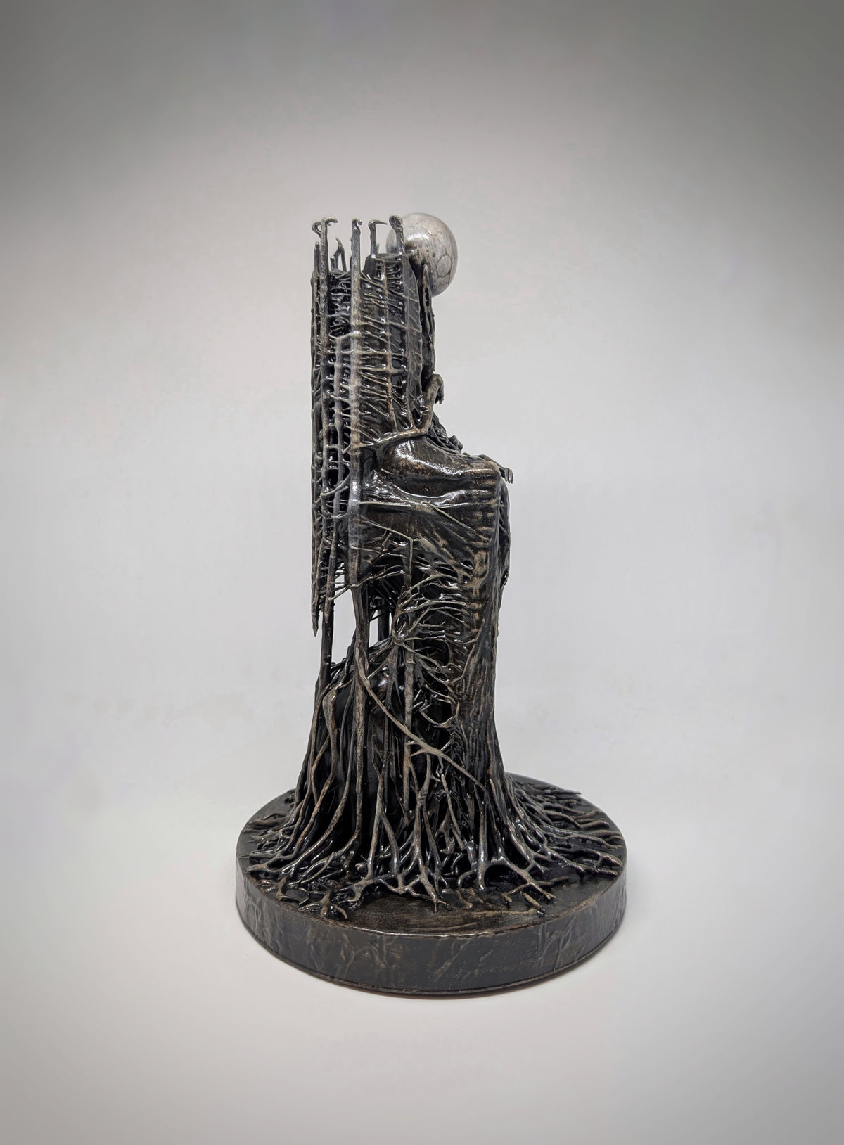 Inspired by Zdzisław Beksiński - RZ - 3D Resin Sculpture, Hand-Painted, 11.02 inches (28 cm)