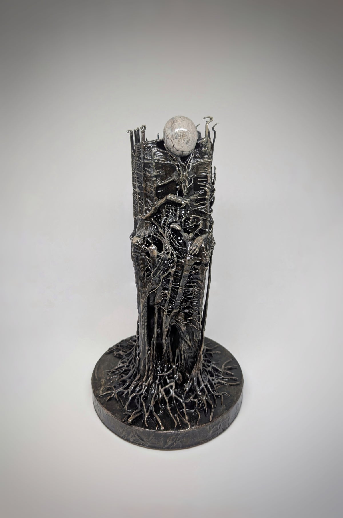 Inspired by Zdzisław Beksiński - RZ - 3D Resin Sculpture, Hand-Painted, 11.02 inches (28 cm)
