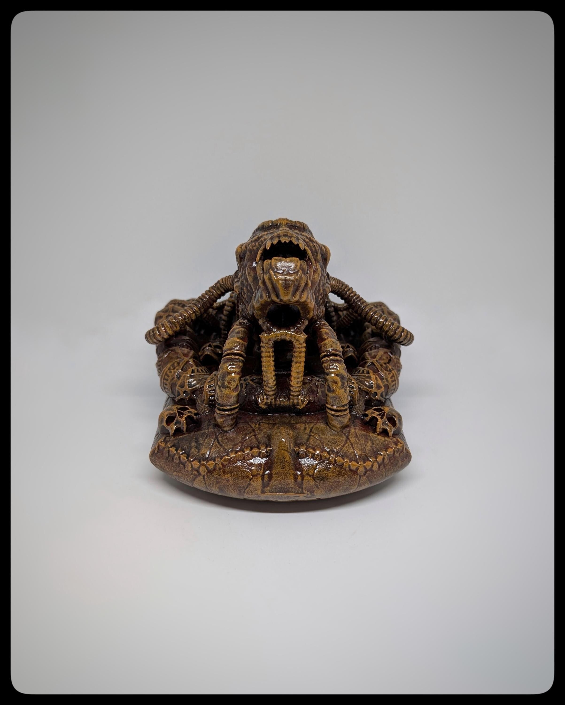 Dragon Alien Wall Sculpture 3D Resin Length 9.4 inches (24 cm/240 mm)