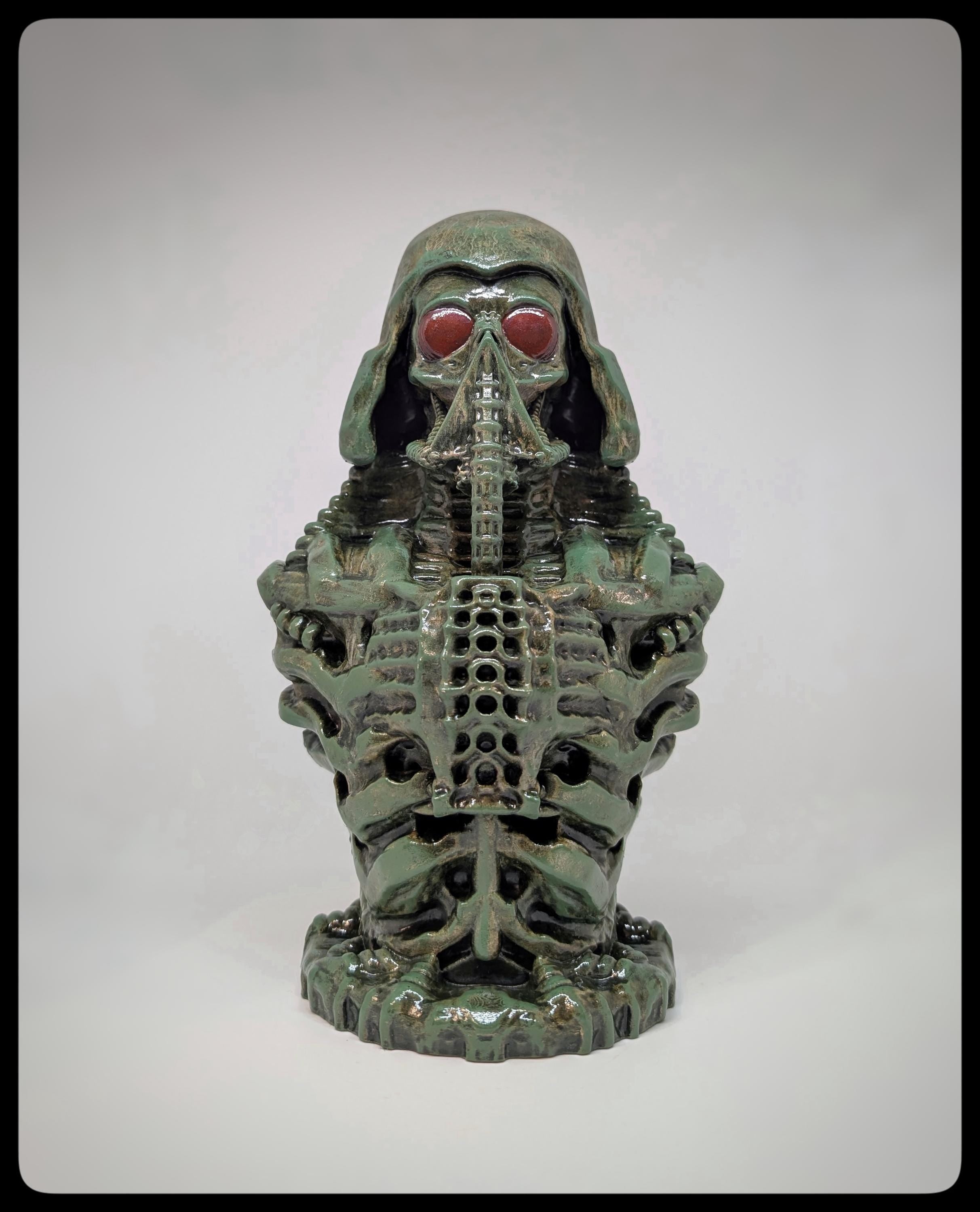 Biomechanical Art Inspired Darth Vader 3D Resin Sculpture 10.2 in (26 cm/260 mm)