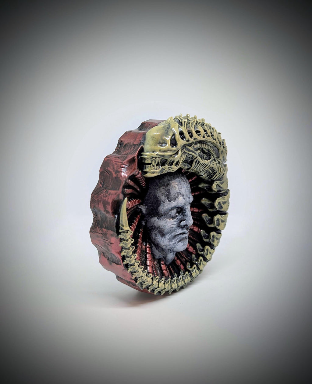 Inspired H.R.Giher Alien Prometheus 3D Resin Wall Sculpture /6.1"(15.5cm/155mm)