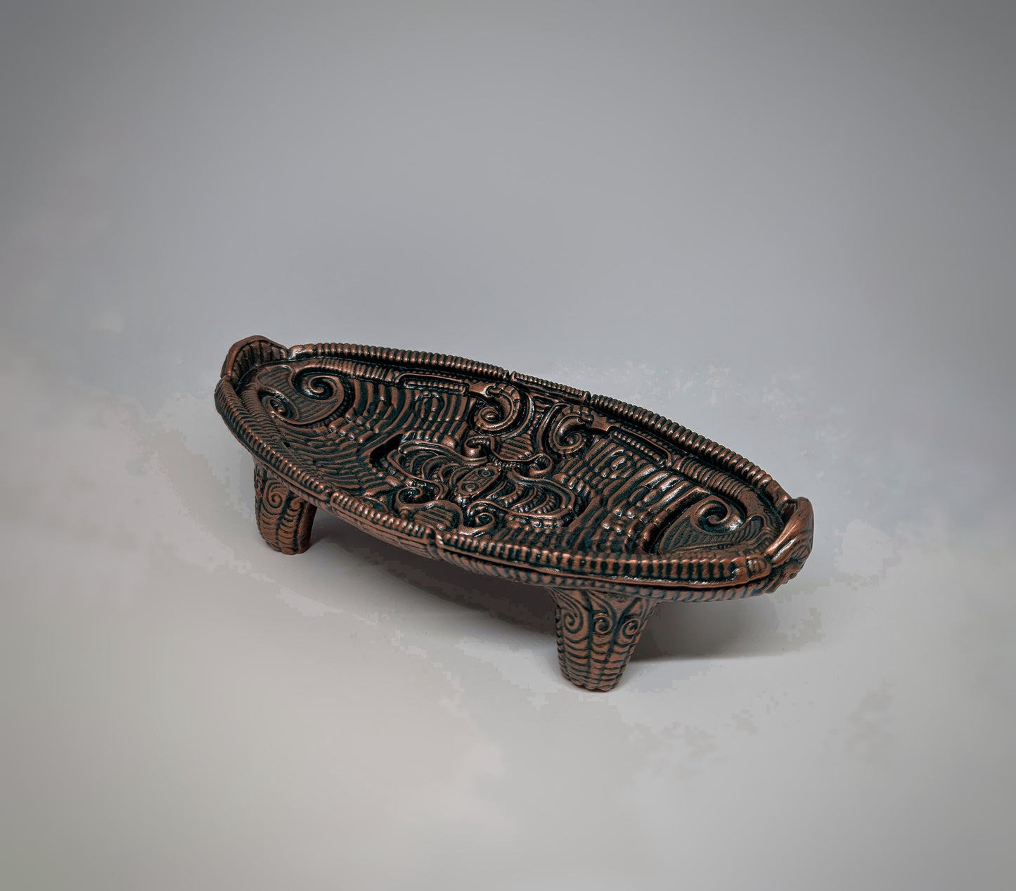 Decorative Tray 3D Resin Sculpture 11in(28 cm) x 5.5in (14 cm)
