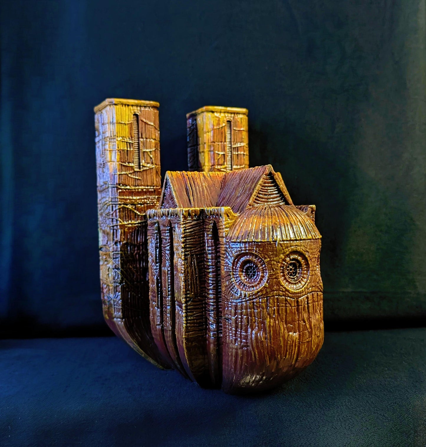 Inspired by Zdzisław Beksiński - Cathedral / 3D Resin Sculpture / 9.25in (23.5 cm / 235 mm)