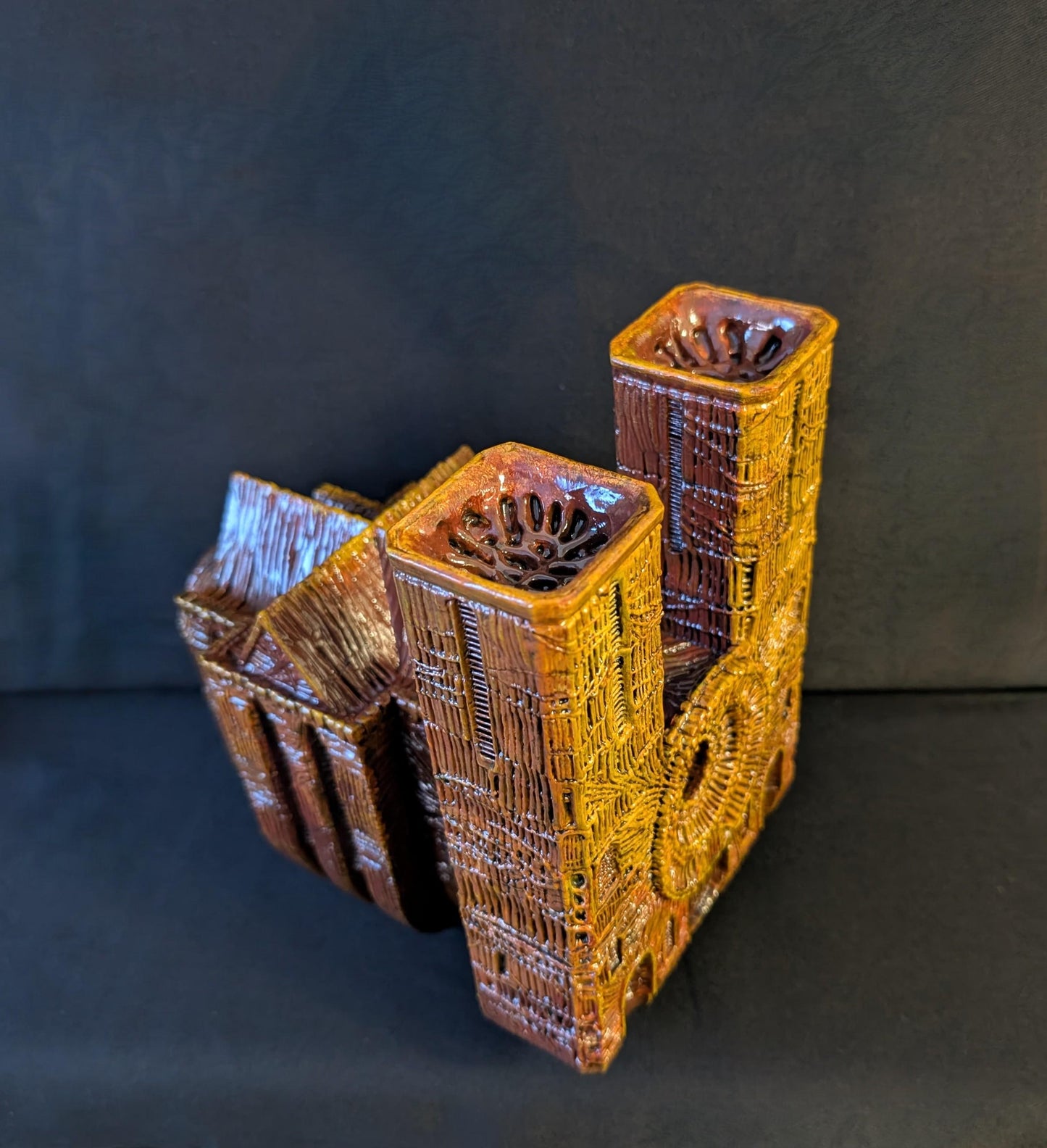 Inspired by Zdzisław Beksiński - Cathedral / 3D Resin Sculpture / 9.25in (23.5 cm / 235 mm)