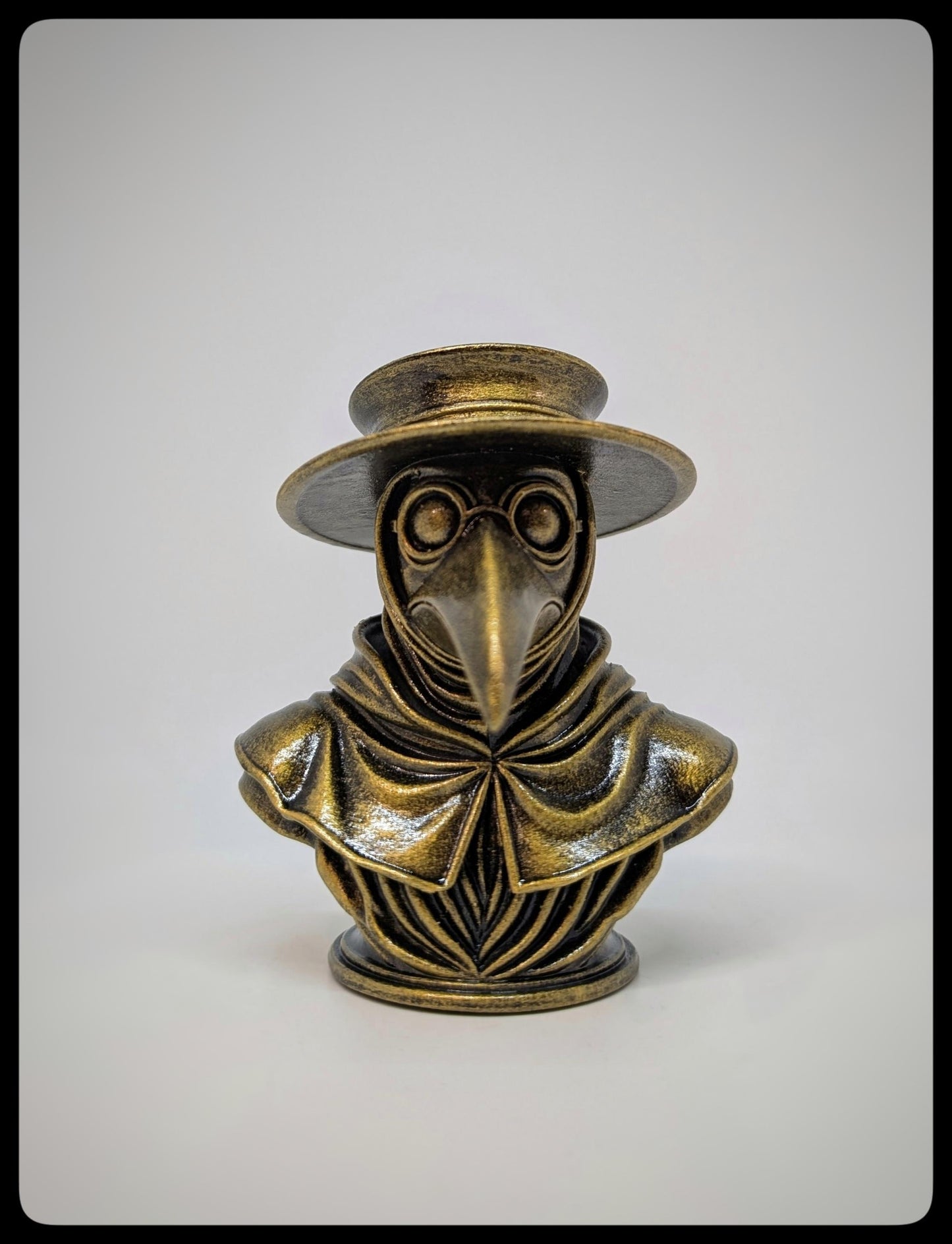 Plague Doctor Bust -3D Resin Sculpture Height 4.13" (10.5 cm/105 mm)