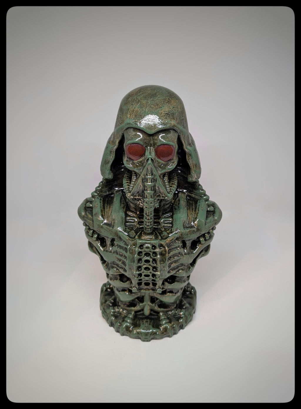 Biomechanical Art Inspired Darth Vader 3D Resin Sculpture 10.2 in (26 cm/260 mm)