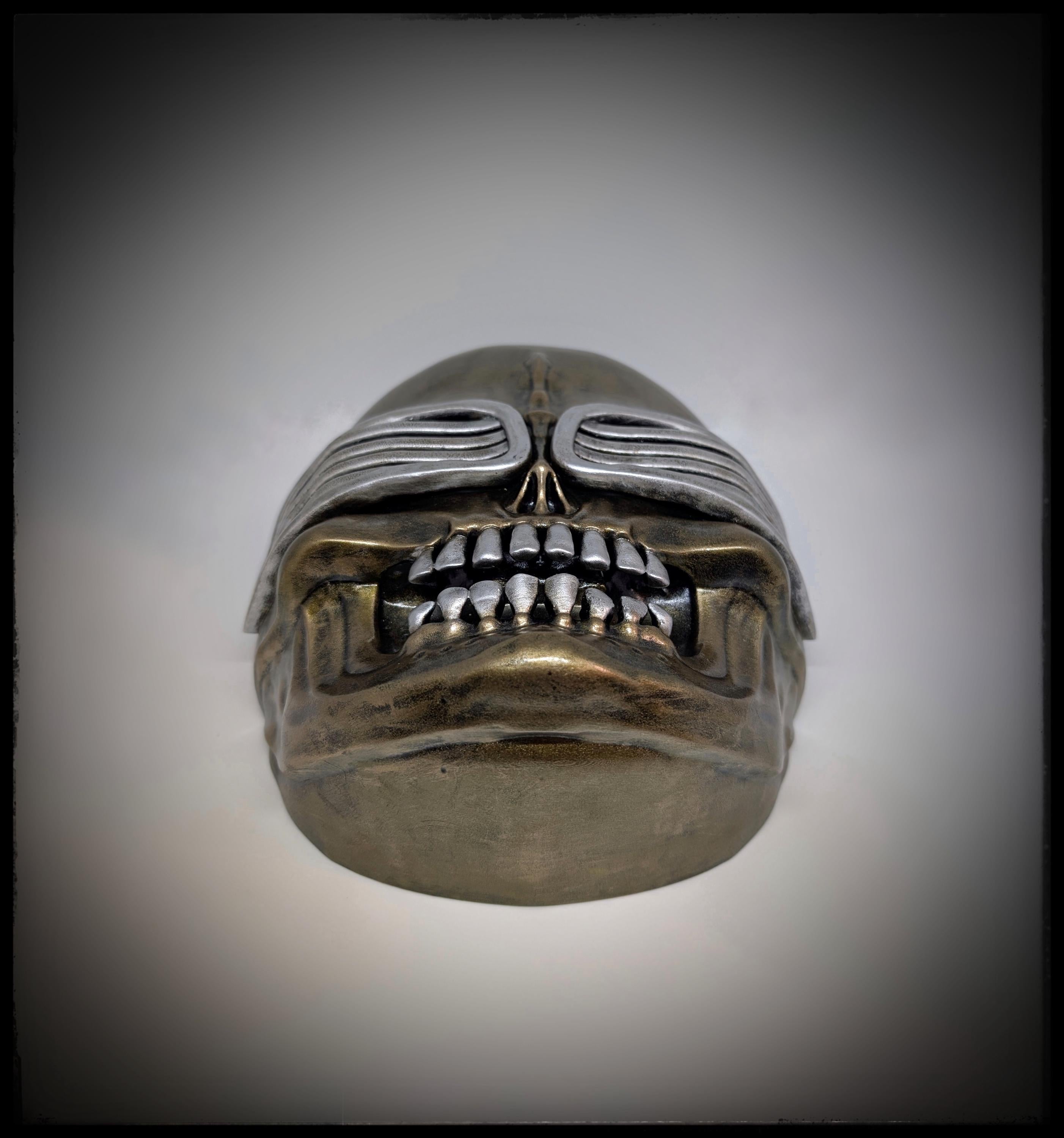 Inspired by H.R. Giger Bombs (1983) Wall Sculpture 10.6x9.3in (27x23.5cm)