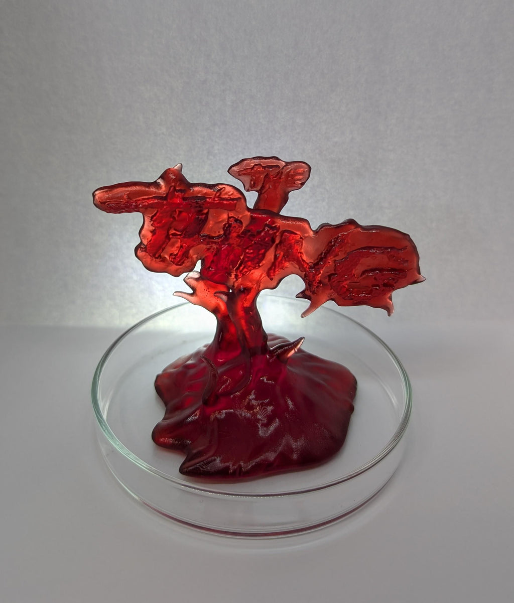 The Thing Blood Test | 3D Printed Resin | Glass Petri Dish | 3.5 in Tall