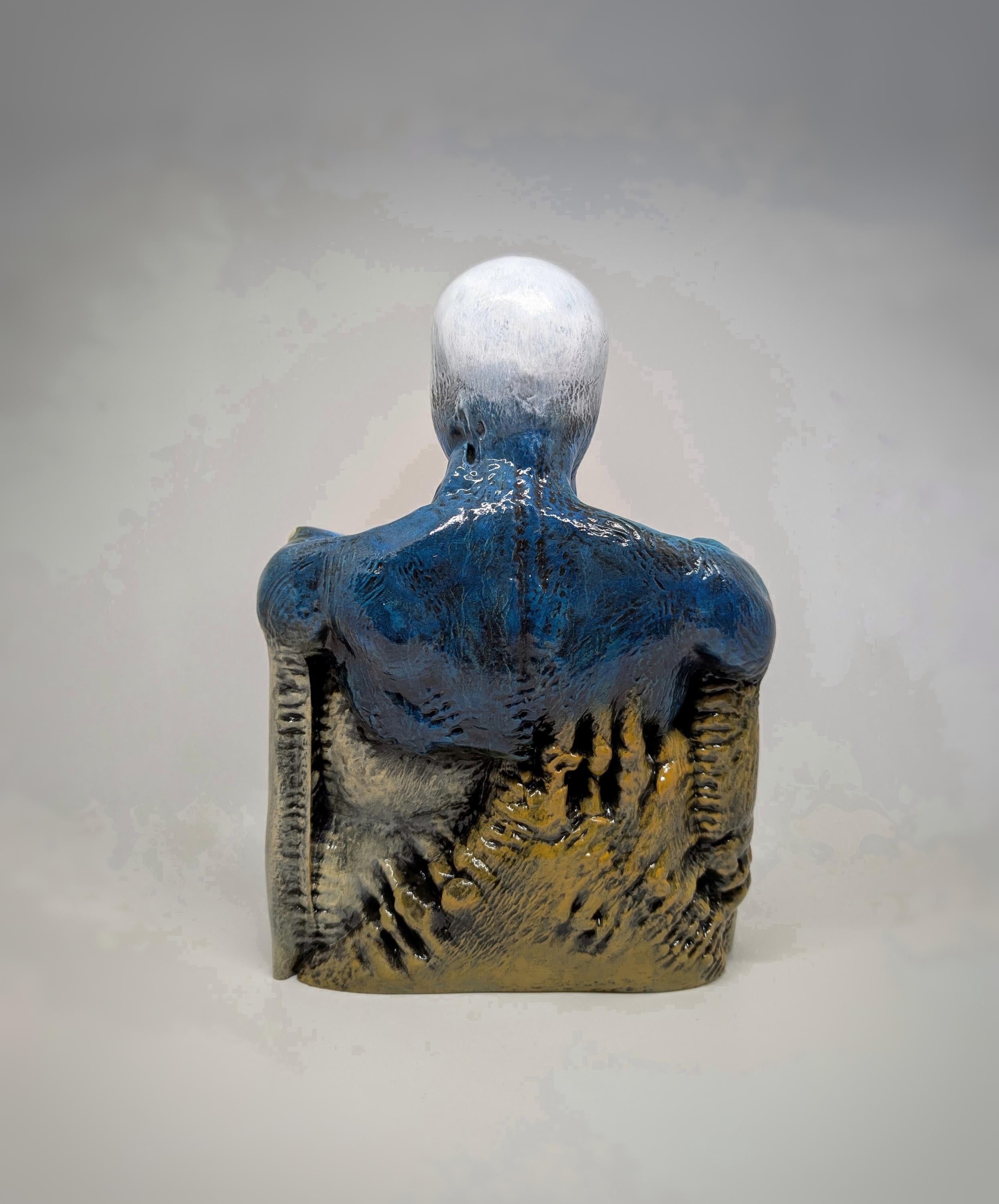 Inspired by Zdzisław Beksiński - A Man  - 3D Resin Sculpture 10.63 inches (27 cm)