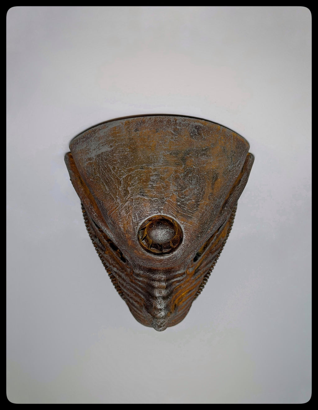 Inspired by H.R. Giger Biomechanoid Face 3D Resin Wall Sculpture, Height: 8.46 in (21,5 cm/215 mm)