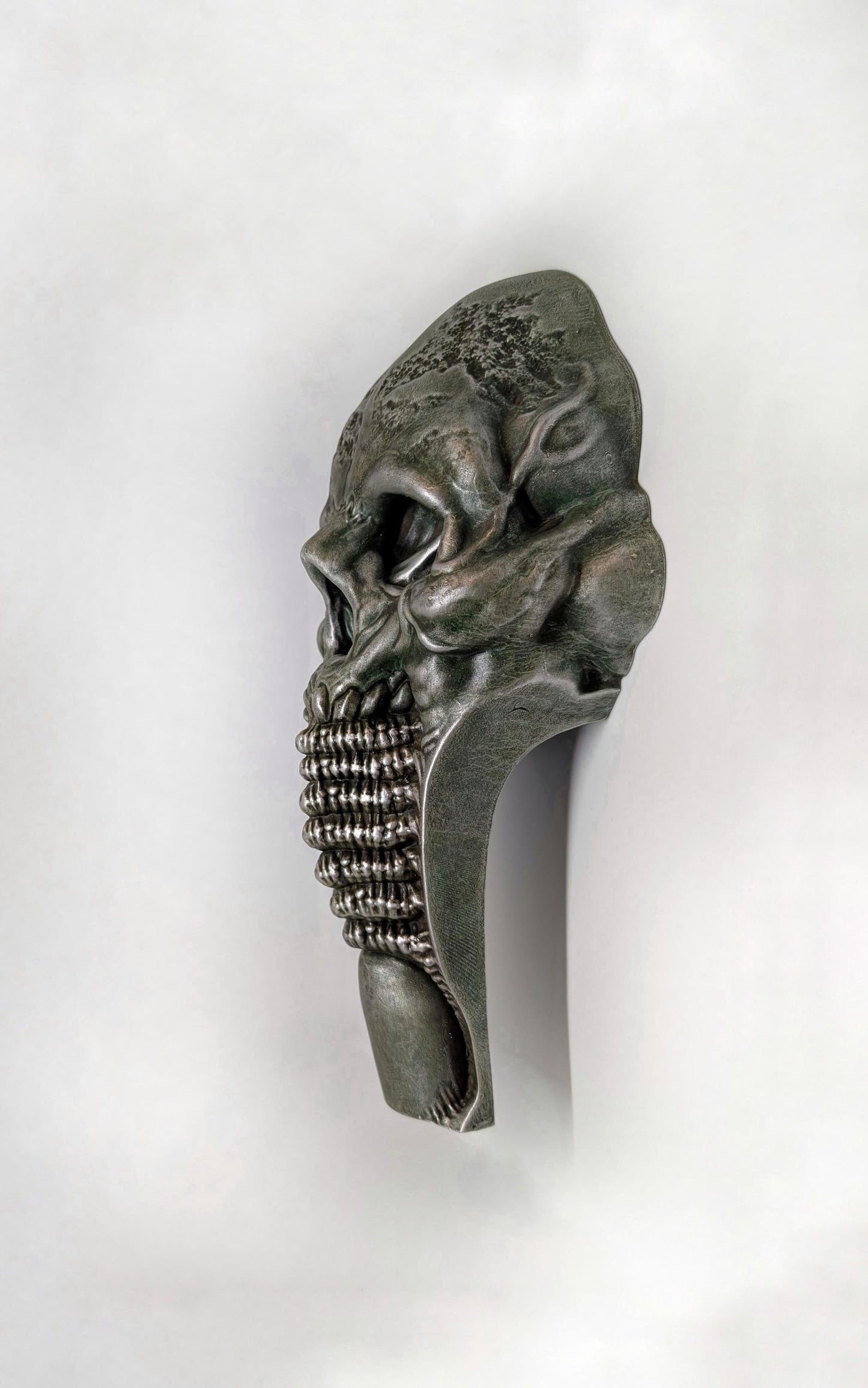 Biomechanical Skull / Wall Sculpture 12.2in (31cm/310mm) 3D Resin Art
