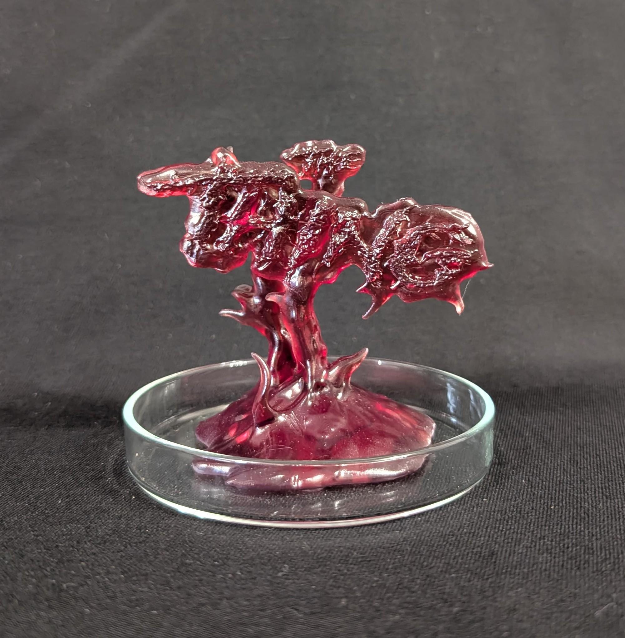 The Thing Blood Test | 3D Printed Resin | Glass Petri Dish | 3.5 in Tall