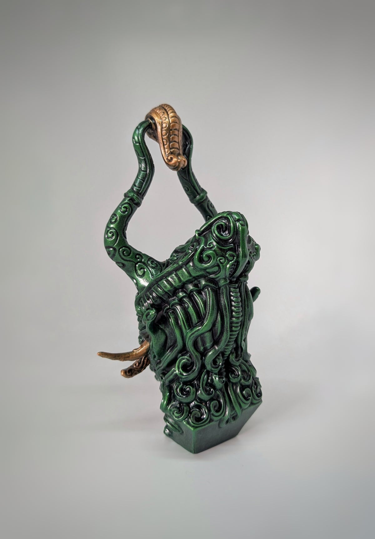 Japanese Mythology Oni Demon – Zane Rogers 3D Printed Resin Figure, Hand-Painted, 7.9 in (20 cm)
