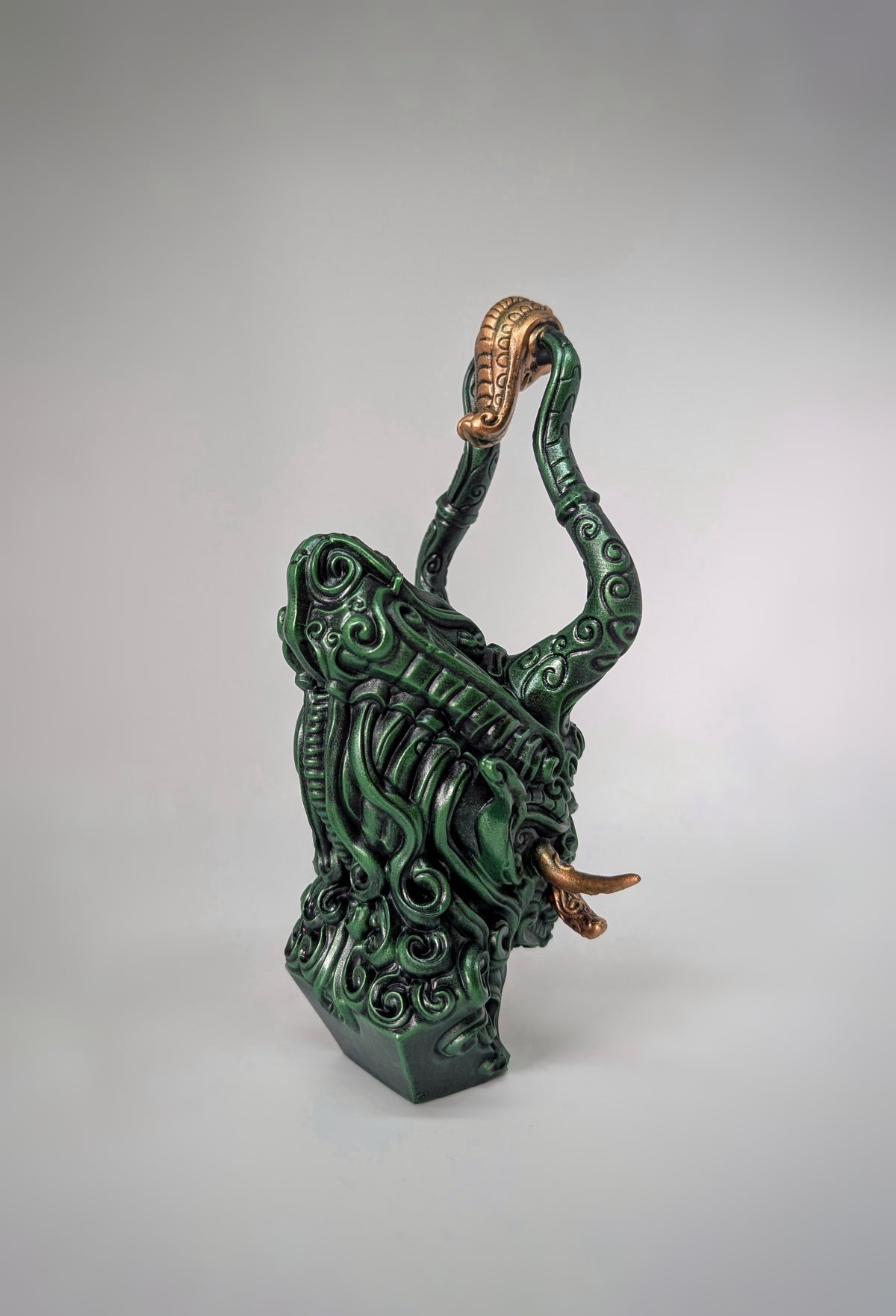 Japanese Mythology Oni Demon – Zane Rogers 3D Printed Resin Figure, Hand-Painted, 7.9 in (20 cm)