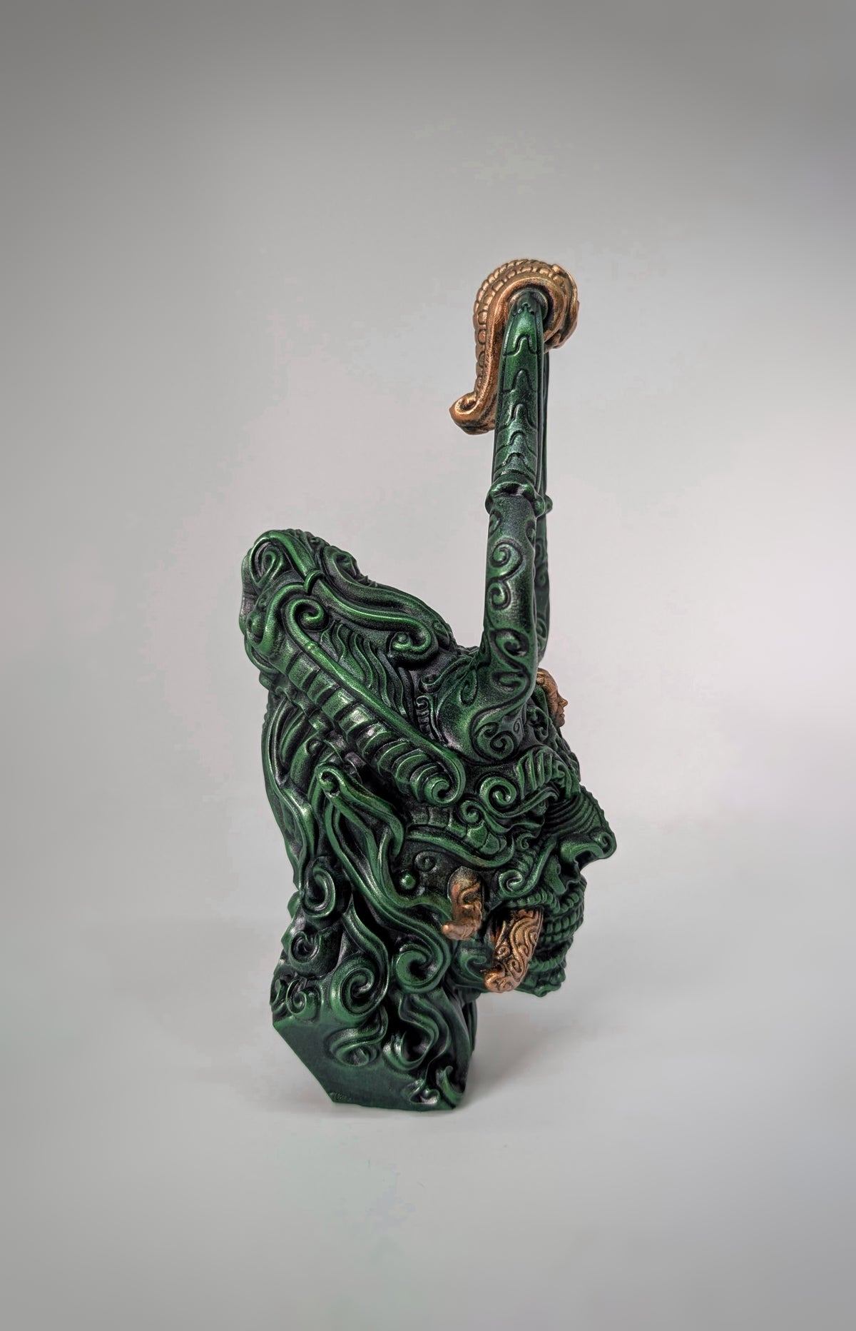 Japanese Mythology Oni Demon – Zane Rogers 3D Printed Resin Figure, Hand-Painted, 7.9 in (20 cm)