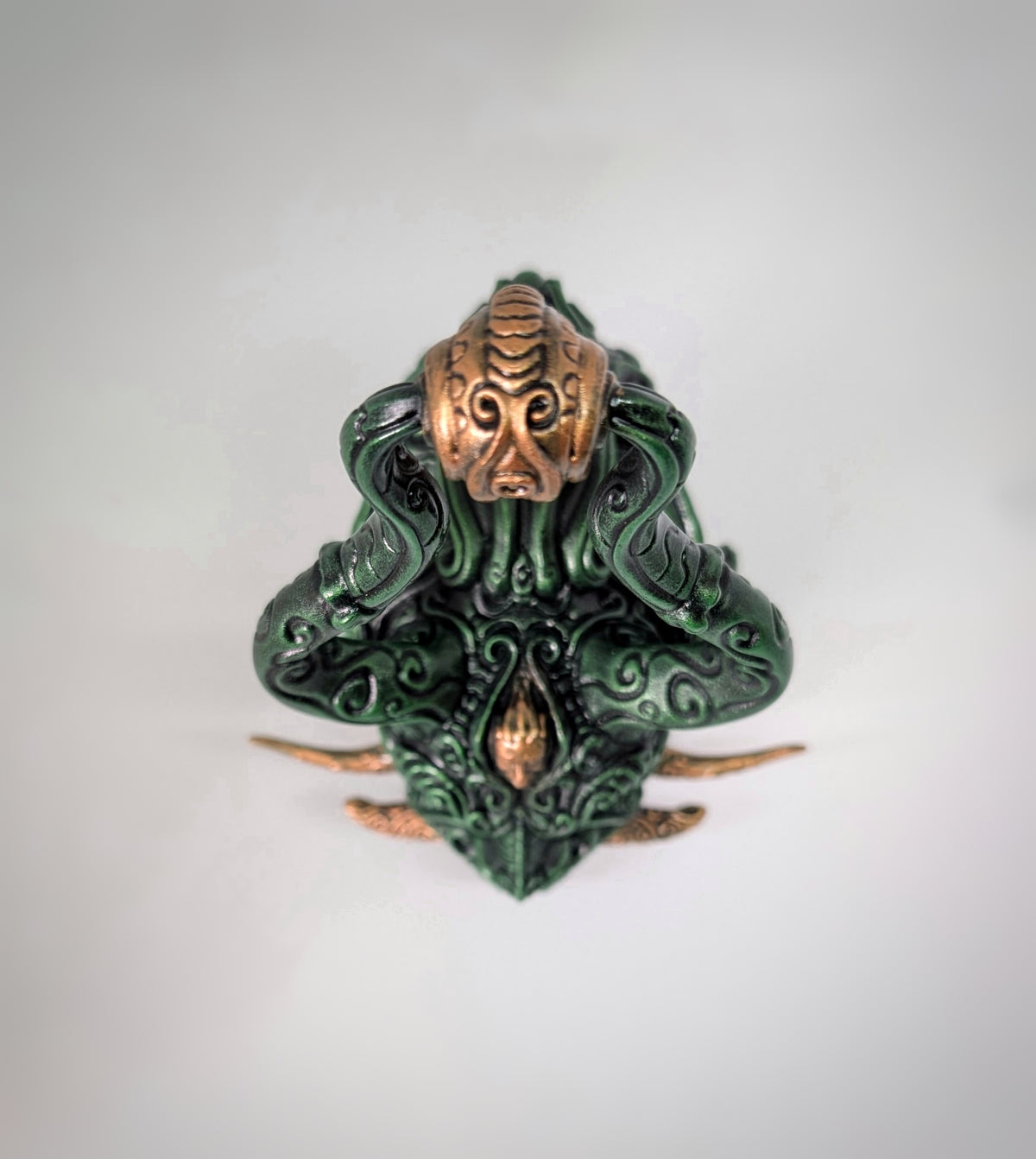 Japanese Mythology Oni Demon – Zane Rogers 3D Printed Resin Figure, Hand-Painted, 7.9 in (20 cm)