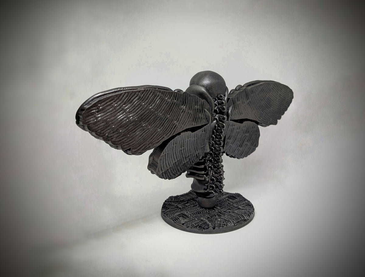 Biomechanical Art – Death Moth Width: 15.3 in (39 cm / 390 mm)