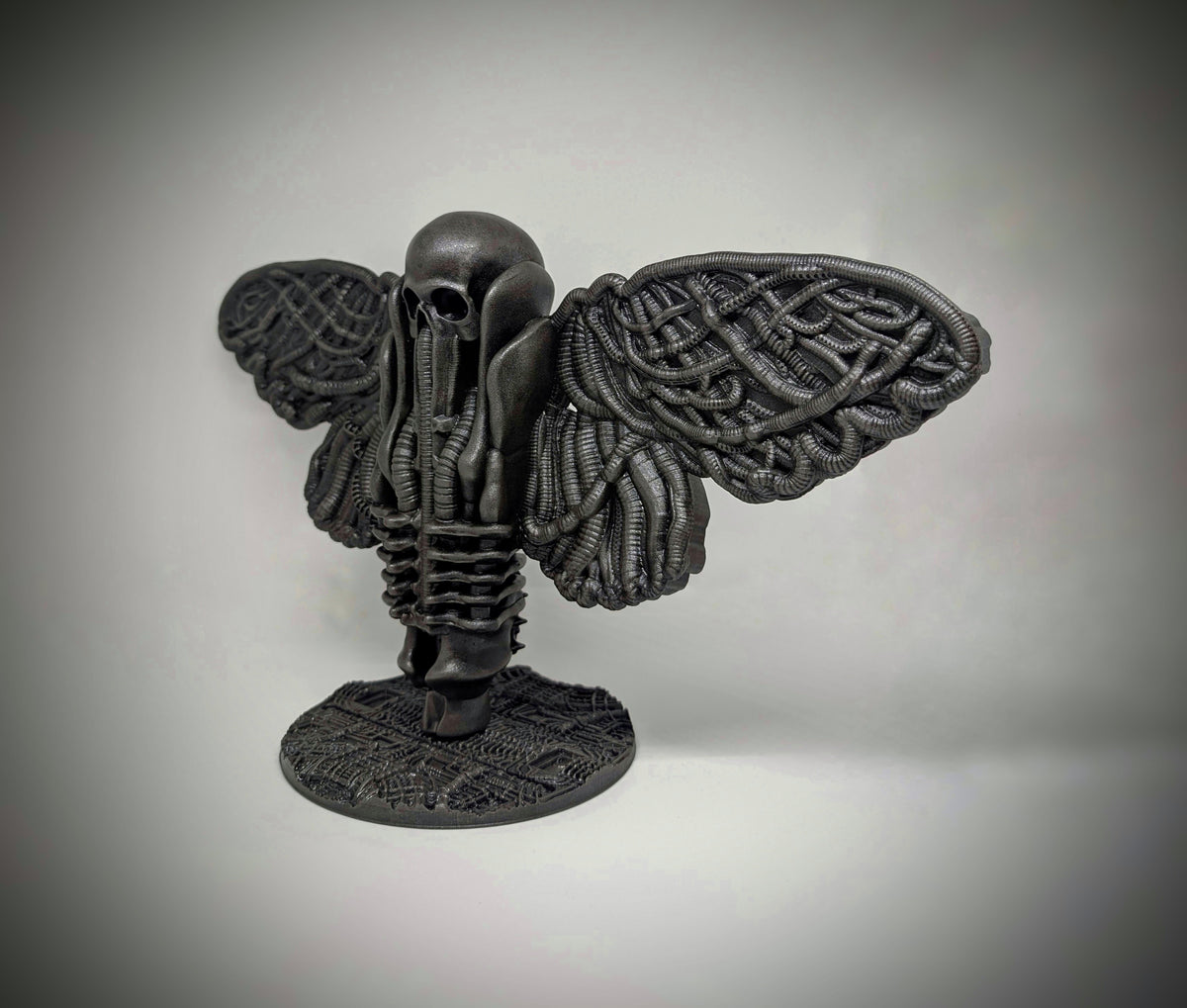 Biomechanical Art – Death Moth Width: 15.3 in (39 cm / 390 mm)