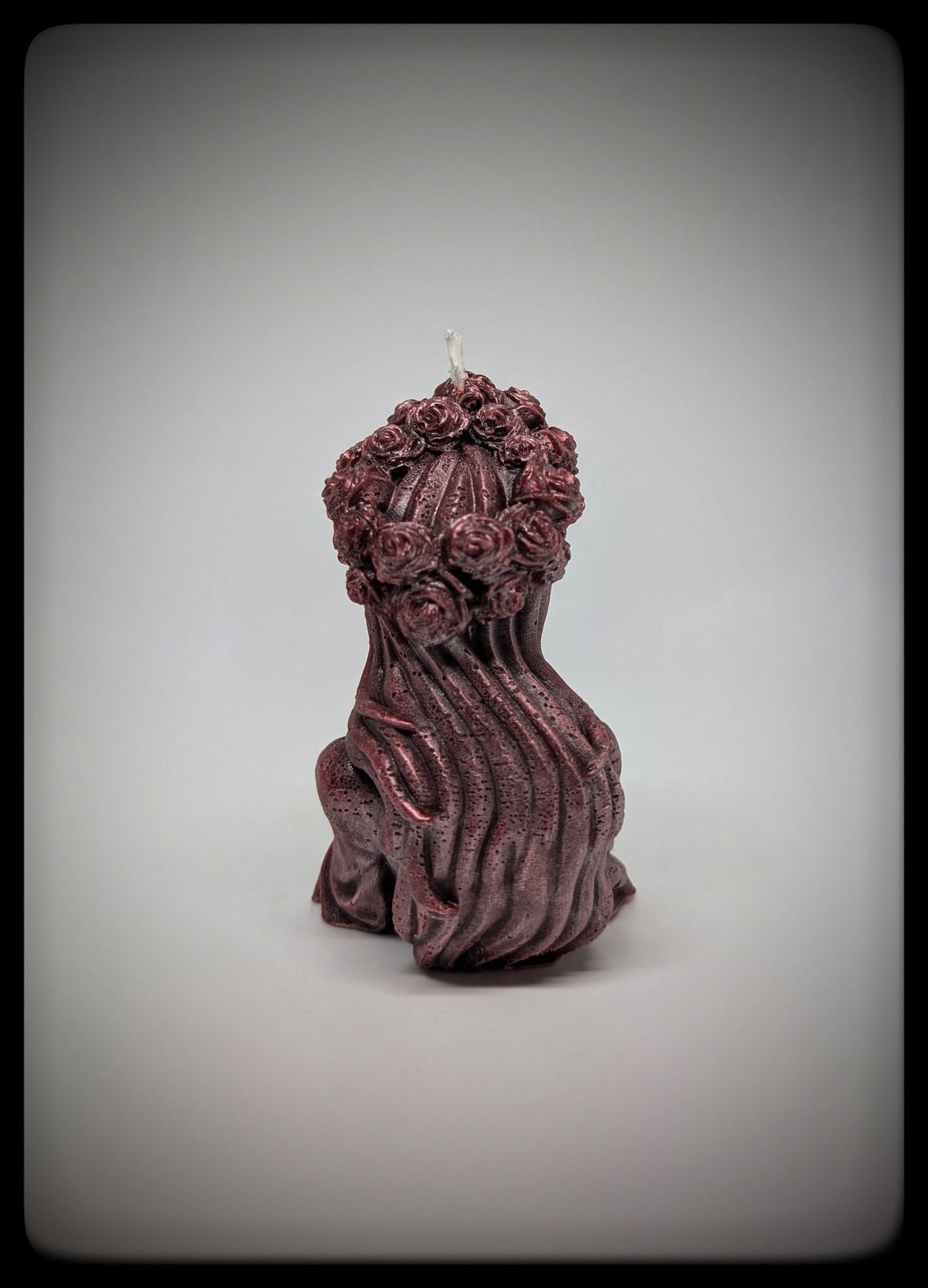 Santa Muerte Rabbit Candle Handmade Scented 3.74in (9.5cm/95mm)