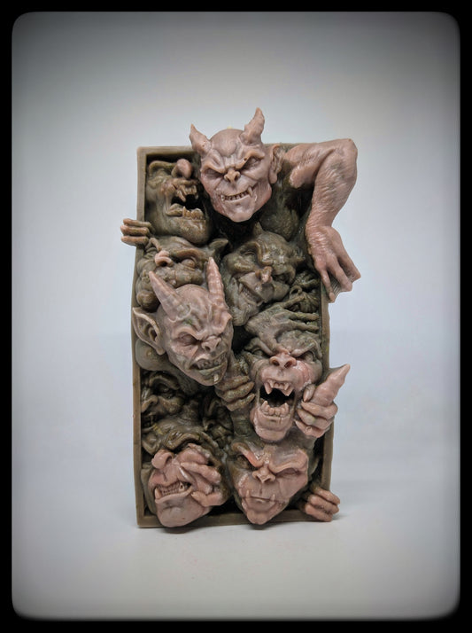 Escape of the Gargoyles Scented Handmade Candle Height: 8.5 in (21.5 cm)