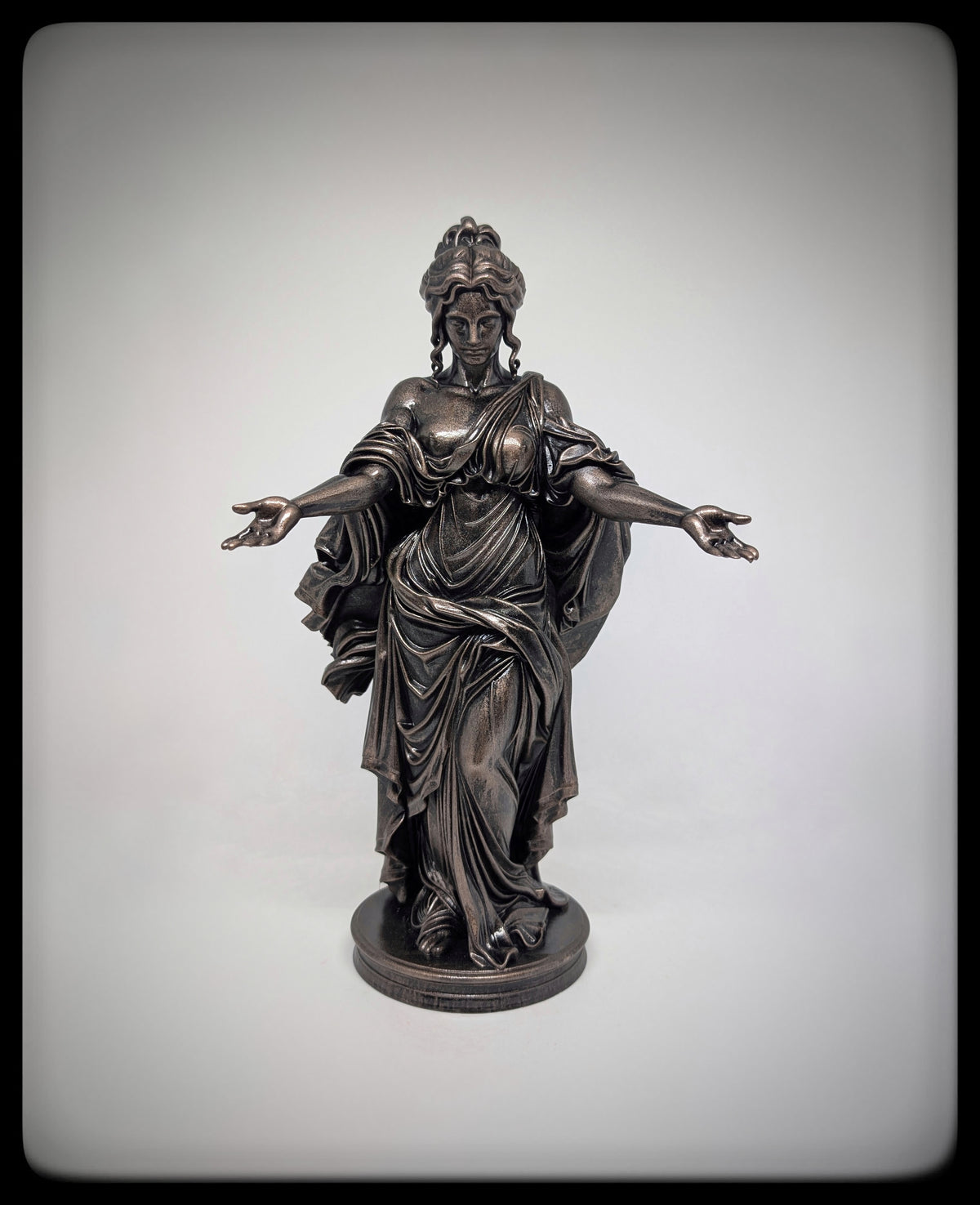 Greek Mythology Art Persephone Resin Sculpture Hand-Painted 11.02 in (28 cm)