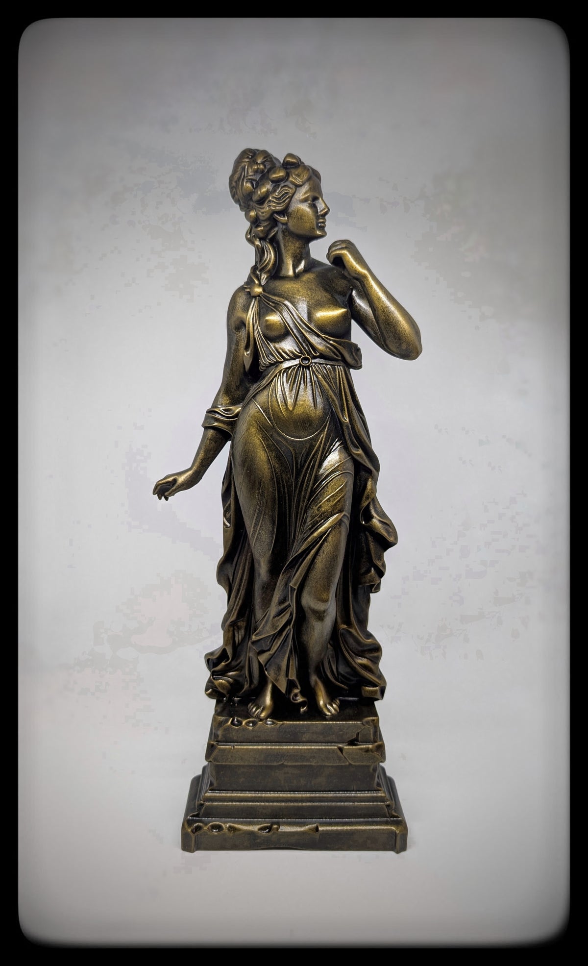 Greek Mythology Aphrodite Hand-Painted Resin Statue 14.8" (37.5 cm) Tall