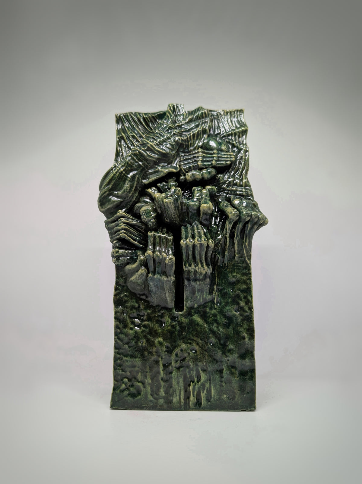 Inspired by Z.B. Hand-Painted Resin Sculpture 9.25 in (23.5 cm) Height