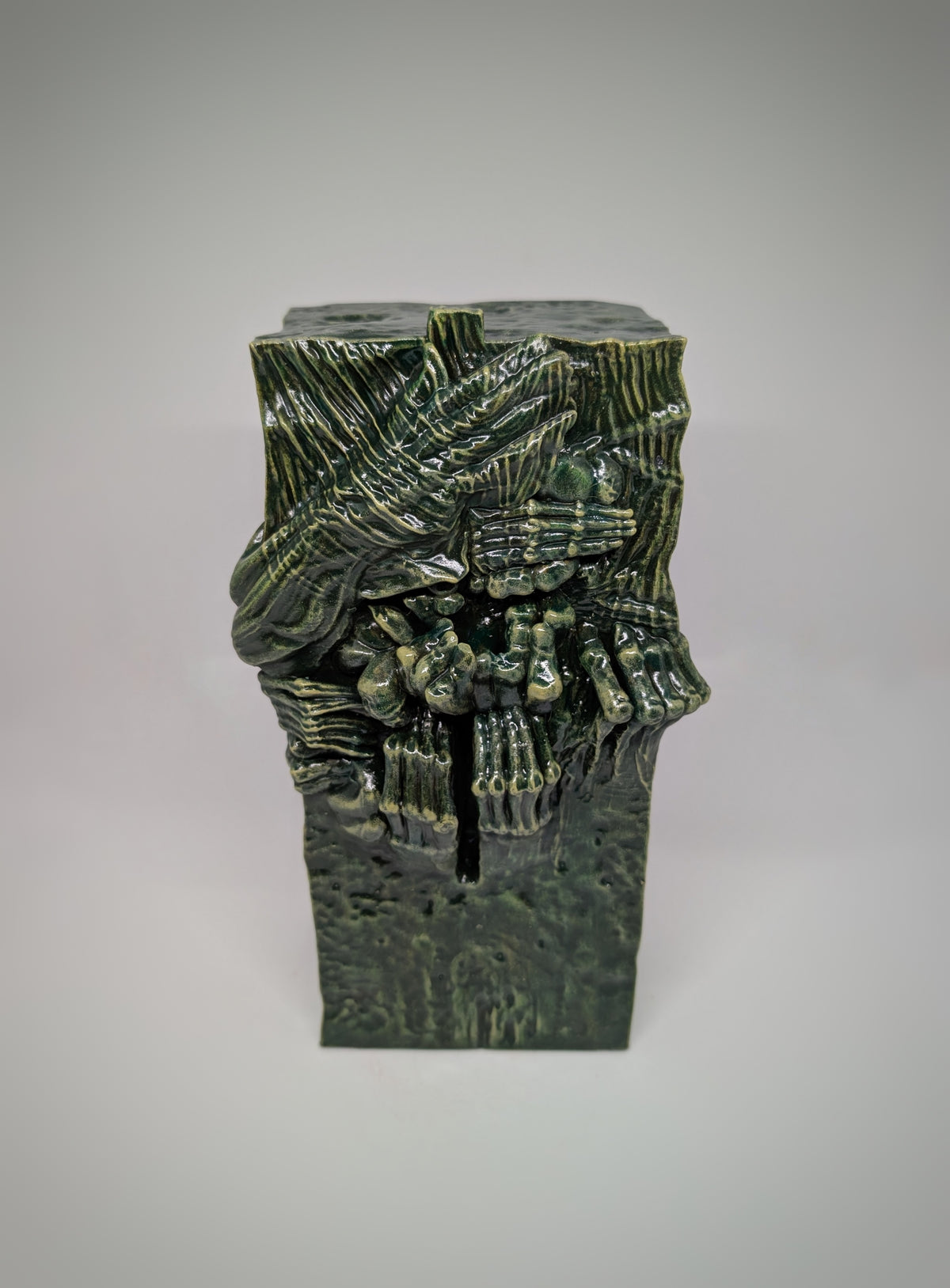 Inspired by Z.B. Hand-Painted Resin Sculpture 9.25 in (23.5 cm) Height