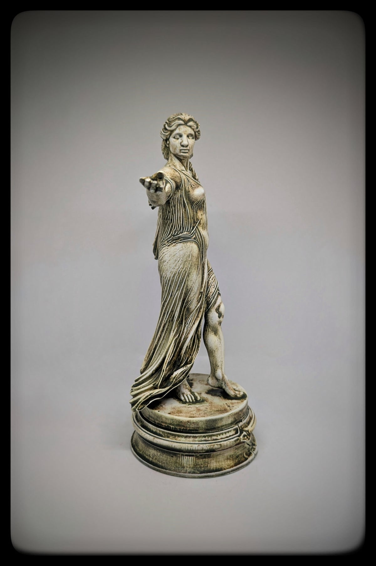 Greek Mythological Art Demeter Resin Sculpture Hand-Painted 11.61 in (29.5 cm)