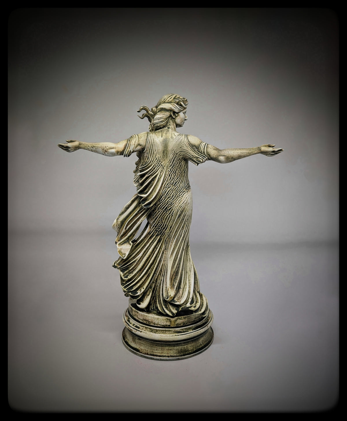 Greek Mythological Art Demeter Resin Sculpture Hand-Painted 11.61 in (29.5 cm)