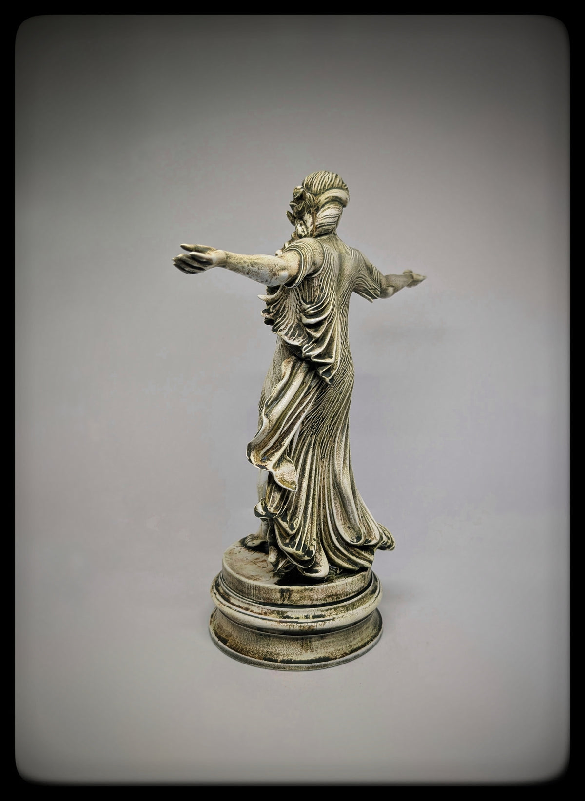 Greek Mythological Art Demeter Resin Sculpture Hand-Painted 11.61 in (29.5 cm)