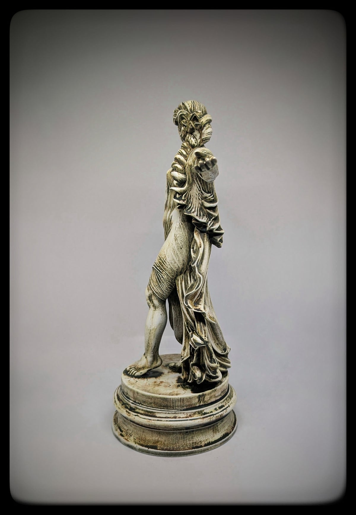 Greek Mythological Art Demeter Resin Sculpture Hand-Painted 11.61 in (29.5 cm)