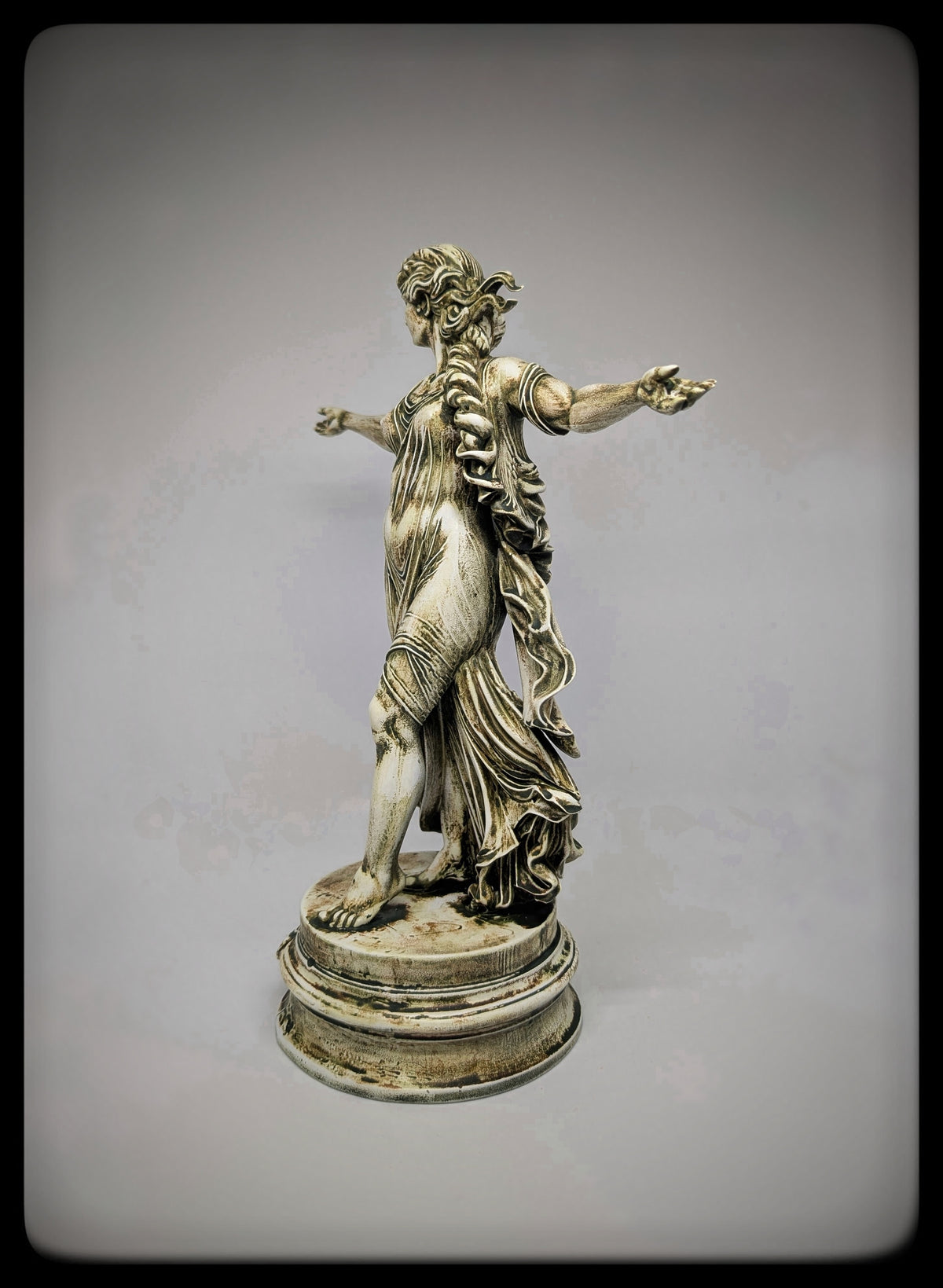 Greek Mythological Art Demeter Resin Sculpture Hand-Painted 11.61 in (29.5 cm)