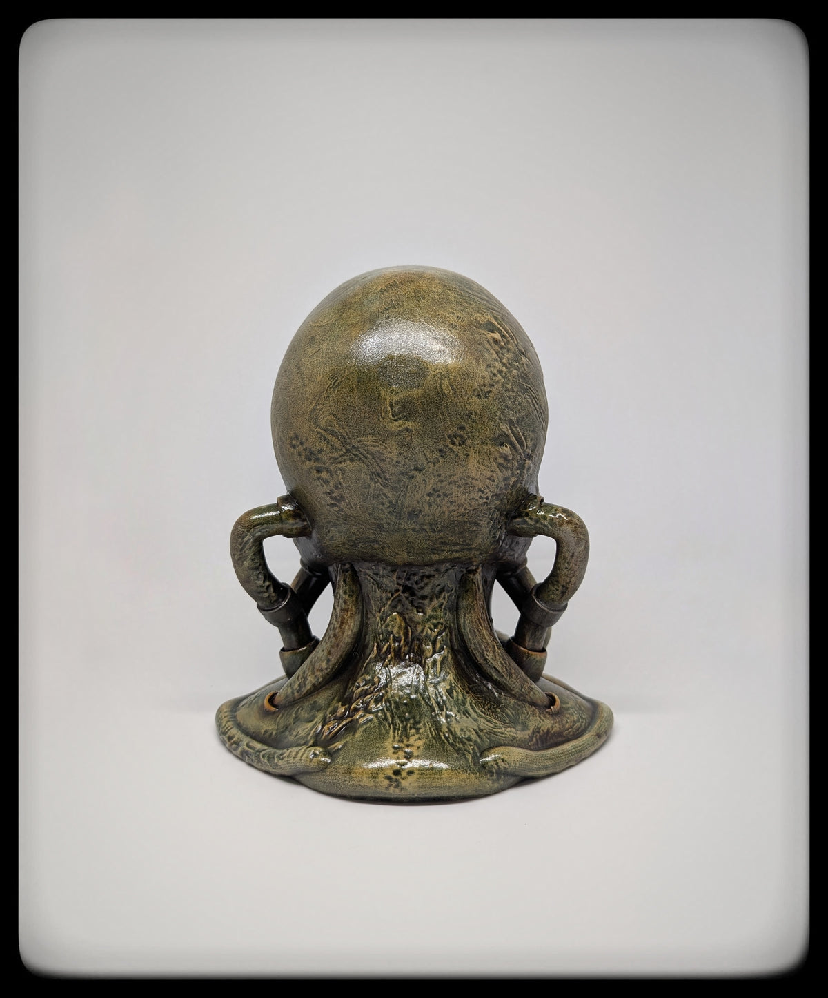 Biomechanical Art – Harkonnen Skull Hand-Painted Resin Sculpture 7.09" (18 cm)