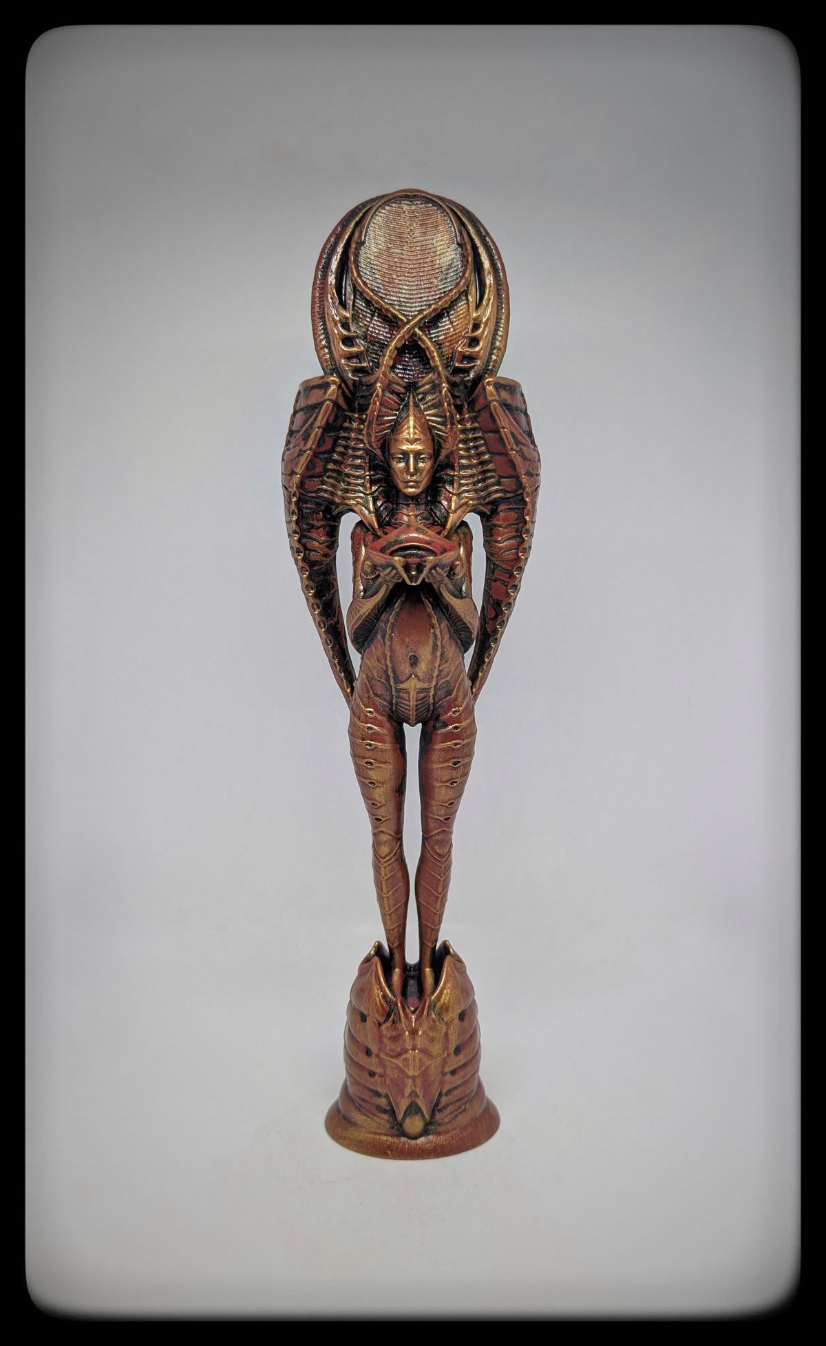 Goddess Statue Dark Art Occult Resin Sculpture Hand-Painted 13.78" (35 cm)