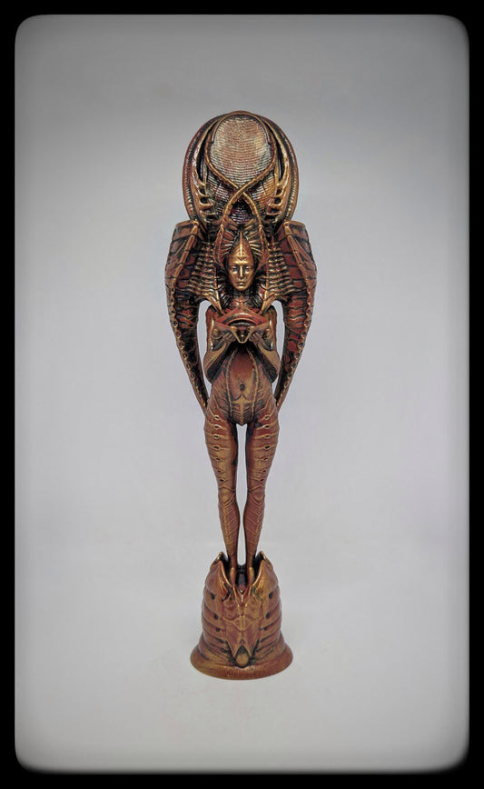 Goddess Statue Dark Art Occult Resin Sculpture Hand-Painted 13.78" (35 cm)