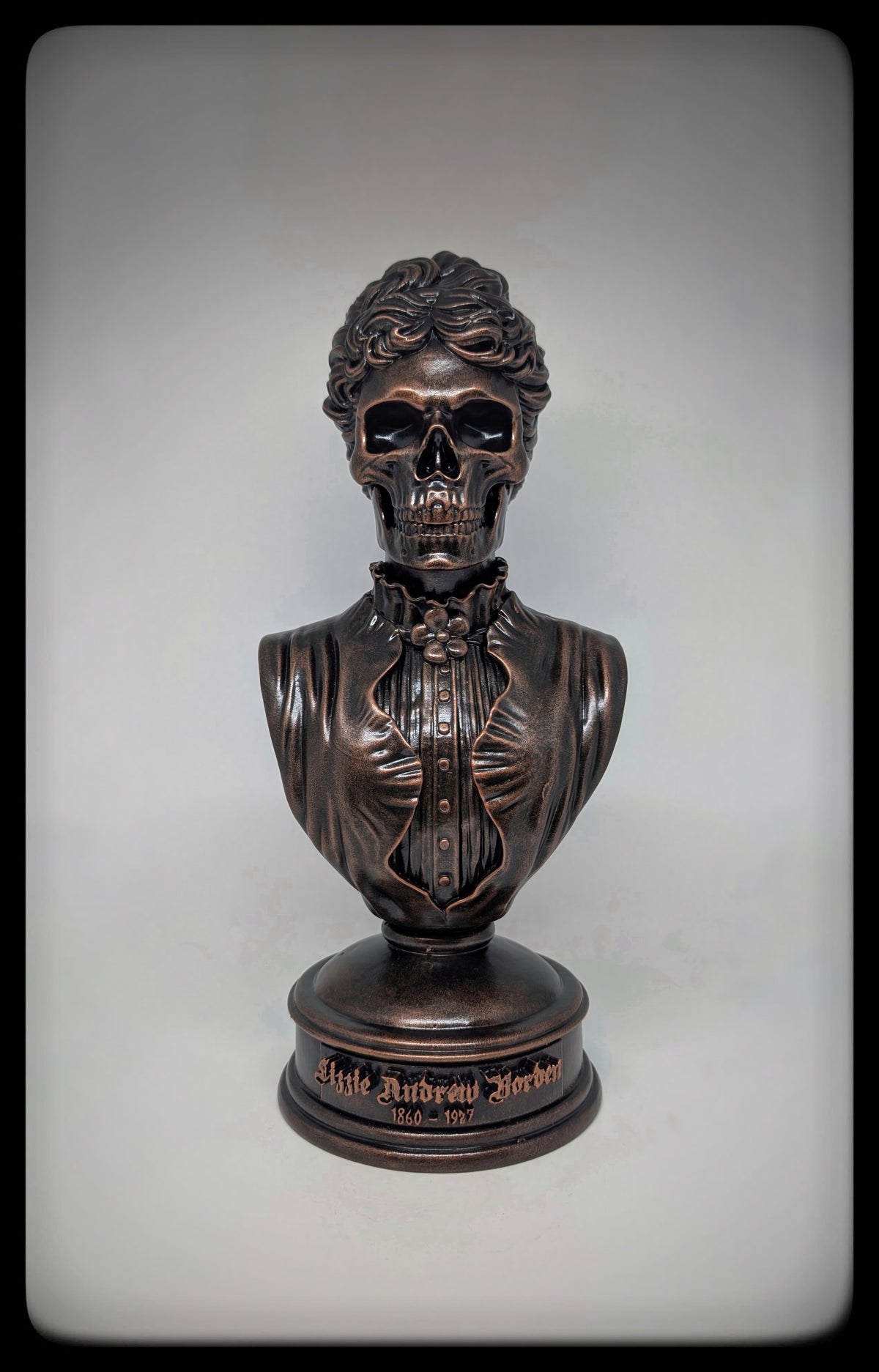 Lizzie Andrew Borden 3D Resin Sculpture Hand Painted 13.4" (34 cm) Tall Dark Art