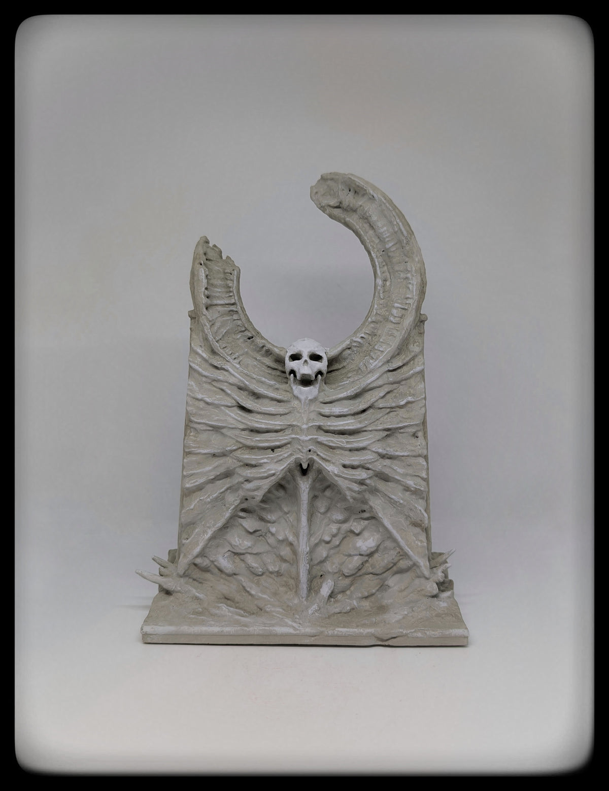 Dark Art Fallen Angel 3D Resin Sculpture Hand-Painted 11" (28 cm) Gothic Decor