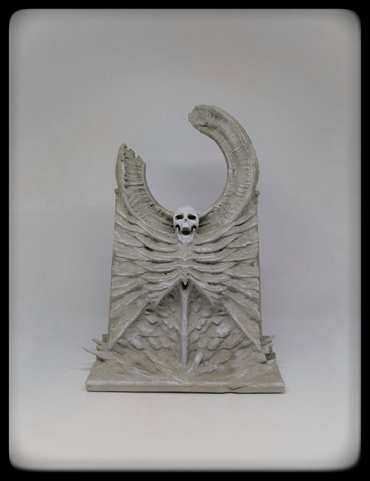 Dark Art Fallen Angel 3D Resin Sculpture Hand-Painted 11" (28 cm) Gothic Decor