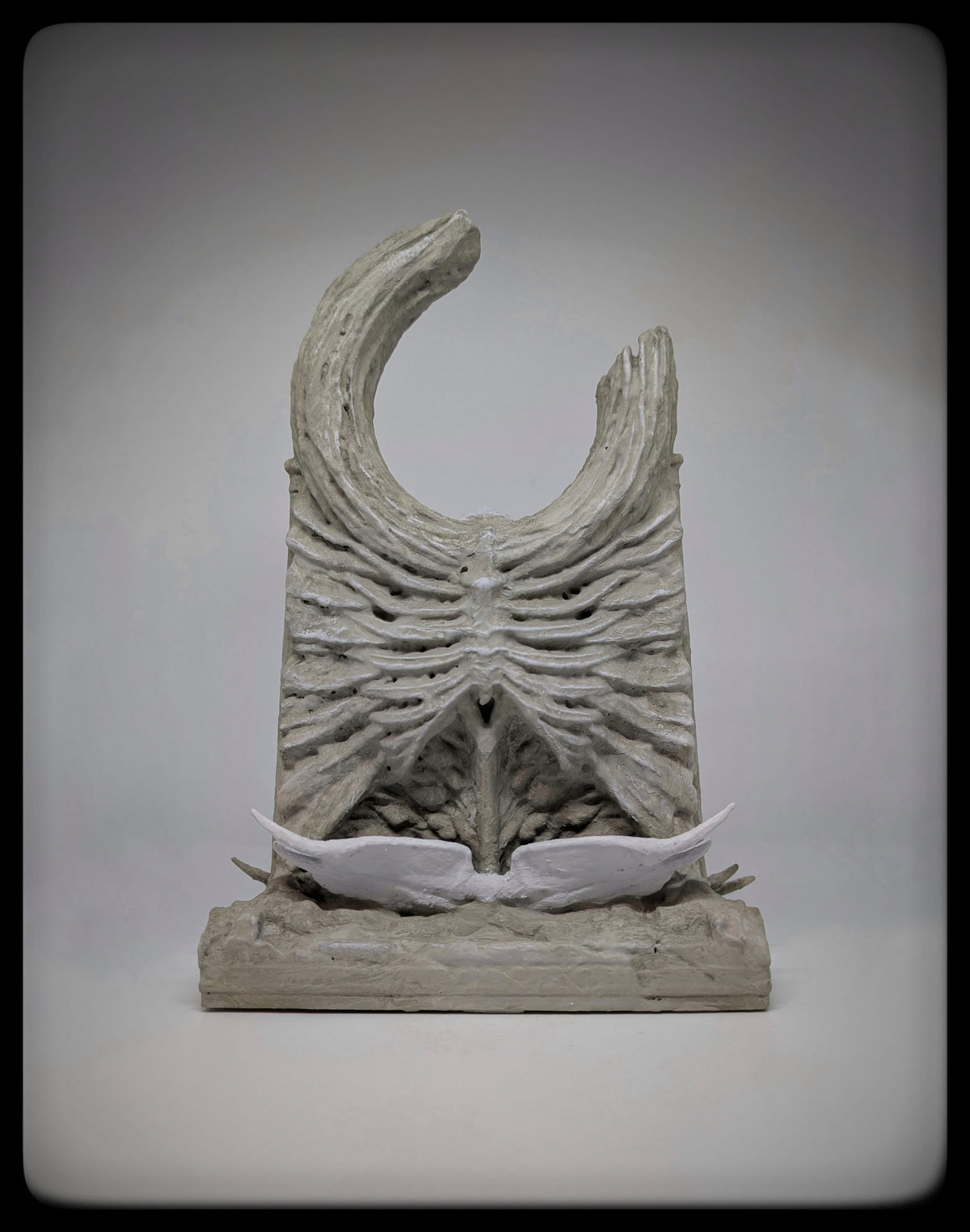 Dark Art Fallen Angel 3D Resin Sculpture Hand-Painted 11" (28 cm) Gothic Decor