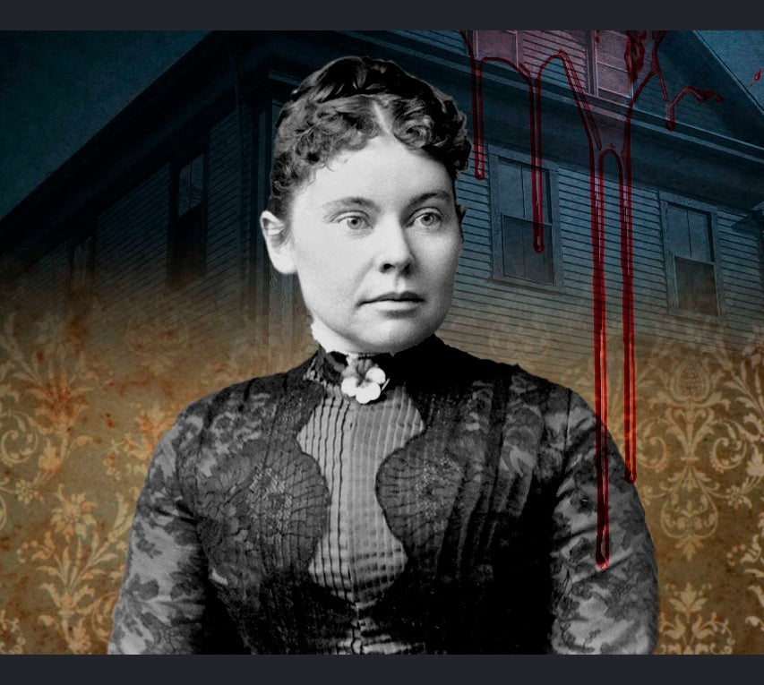 Lizzie Andrew Borden 3D Resin Sculpture Hand Painted 13.4" (34 cm) Tall Dark Art