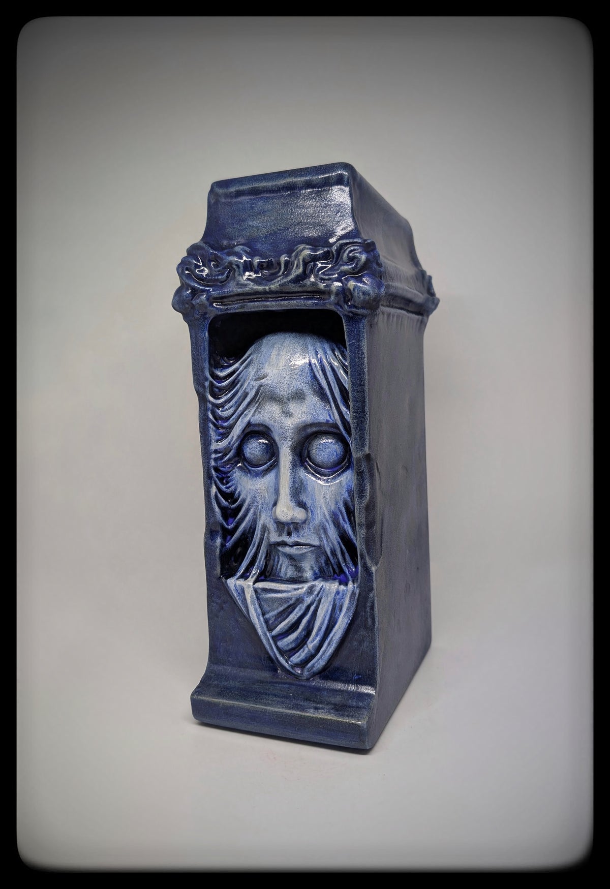 Inspired by Zdzisław Beksiński 3D Resin Sculpture Hand-Painted 10.6" (27 cm) Dark Art