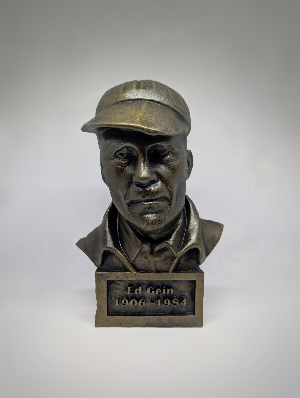 Ed Gein Bust - Hand-Painted 3D Resin Sculpture 10.83in (27.5cm)