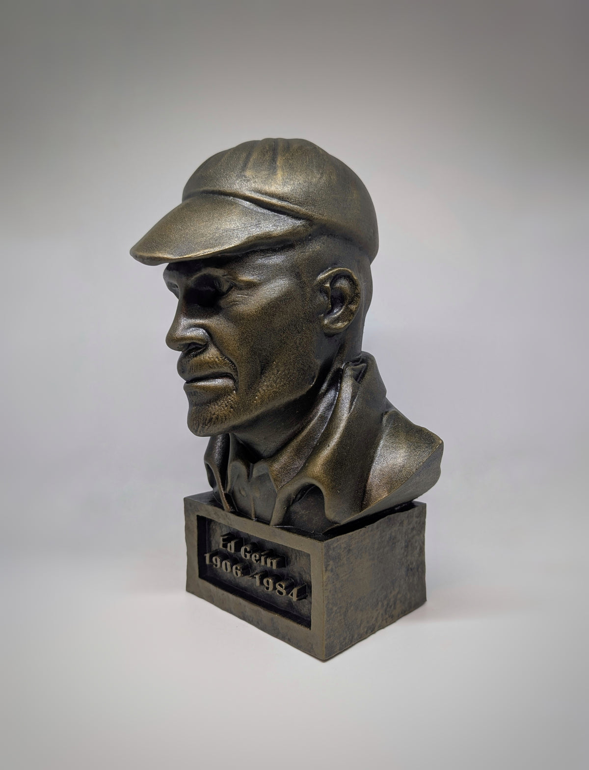 Ed Gein Bust - Hand-Painted 3D Resin Sculpture 10.83in (27.5cm)