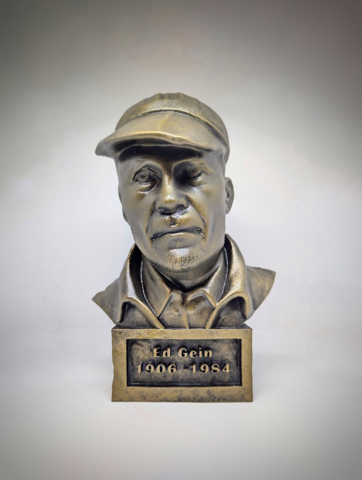 Ed Gein Bust - Hand-Painted 3D Resin Sculpture 10.83in (27.5cm)