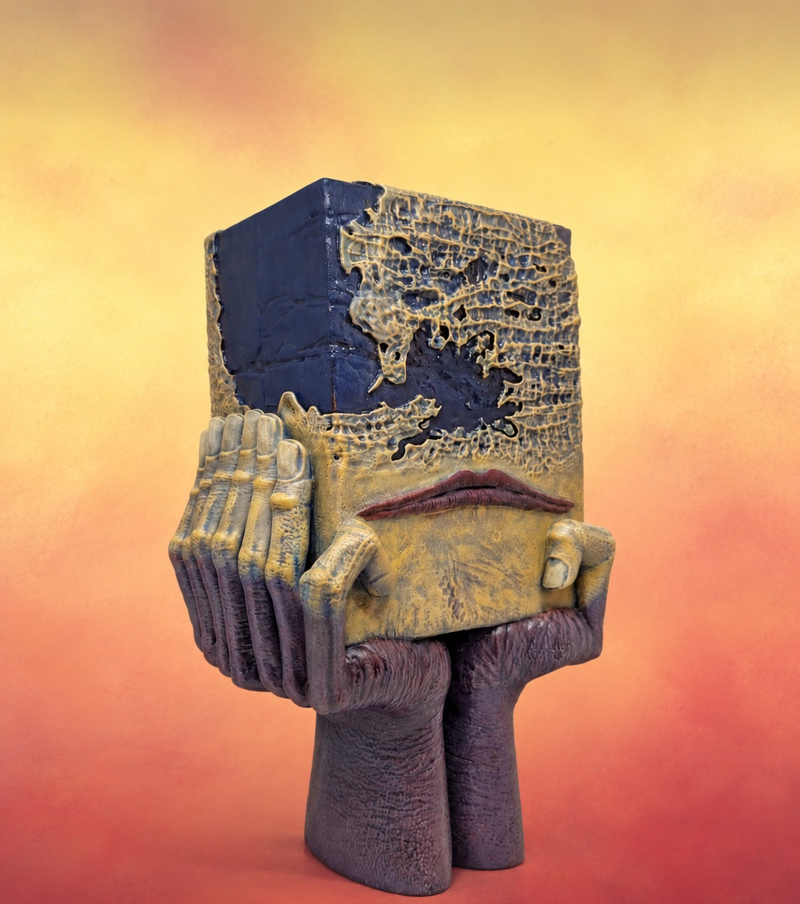 Inspired by Zdzisław Beksiński 3D Resin Sculpture Hand-Painted 10.8" (27.5 cm)