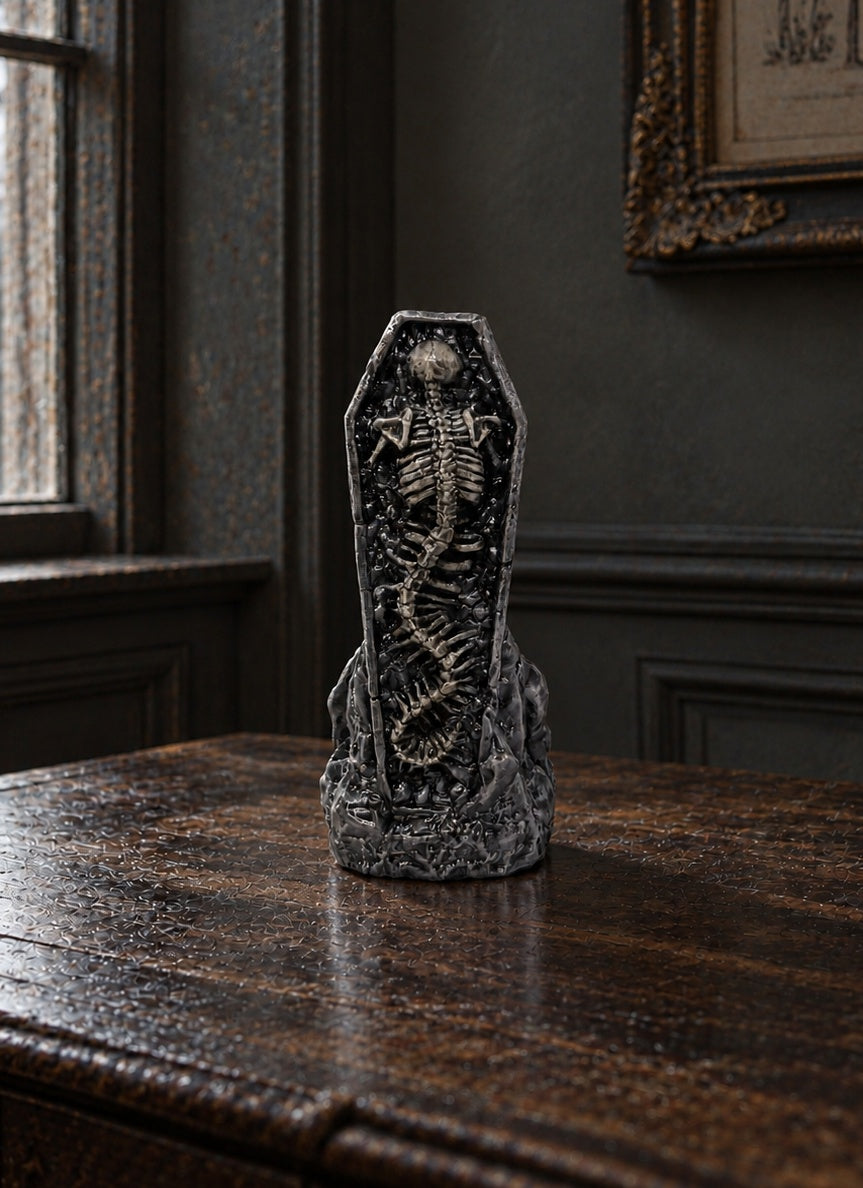 Homunculus Coffin - Hand-Painted Resin 3D Sculpture 6.89in (17.5cm) Dark Art