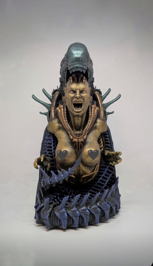 Alien Covenant Xenomorph 3D Resin Sculpture Hand Painted 11.42" (29 cm) Sci-Fi Art